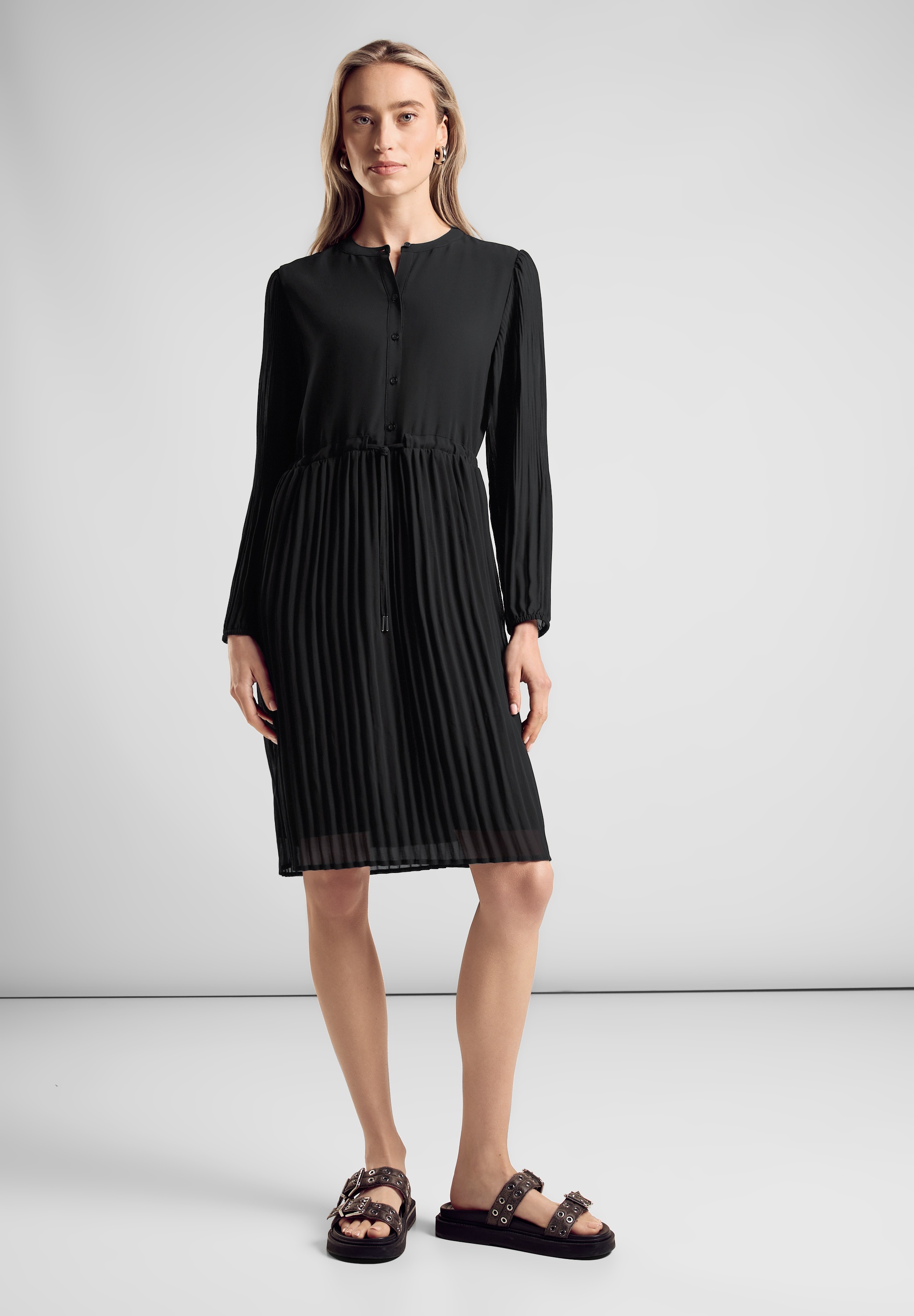 STREET ONE Blusenkleid Ohne Taschen mit Knopfleiste günstig online kaufen