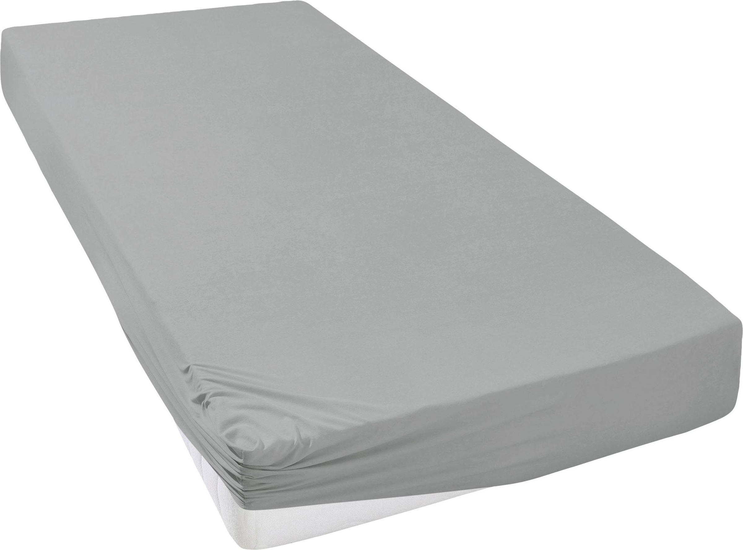 OTTO home Spannbettlaken "SOUCY aus Baumwolle mit Elasthan, 160 g/m²" Premium Bettlaken für Matratzen bis 30 cm Höhe, optimale Passform