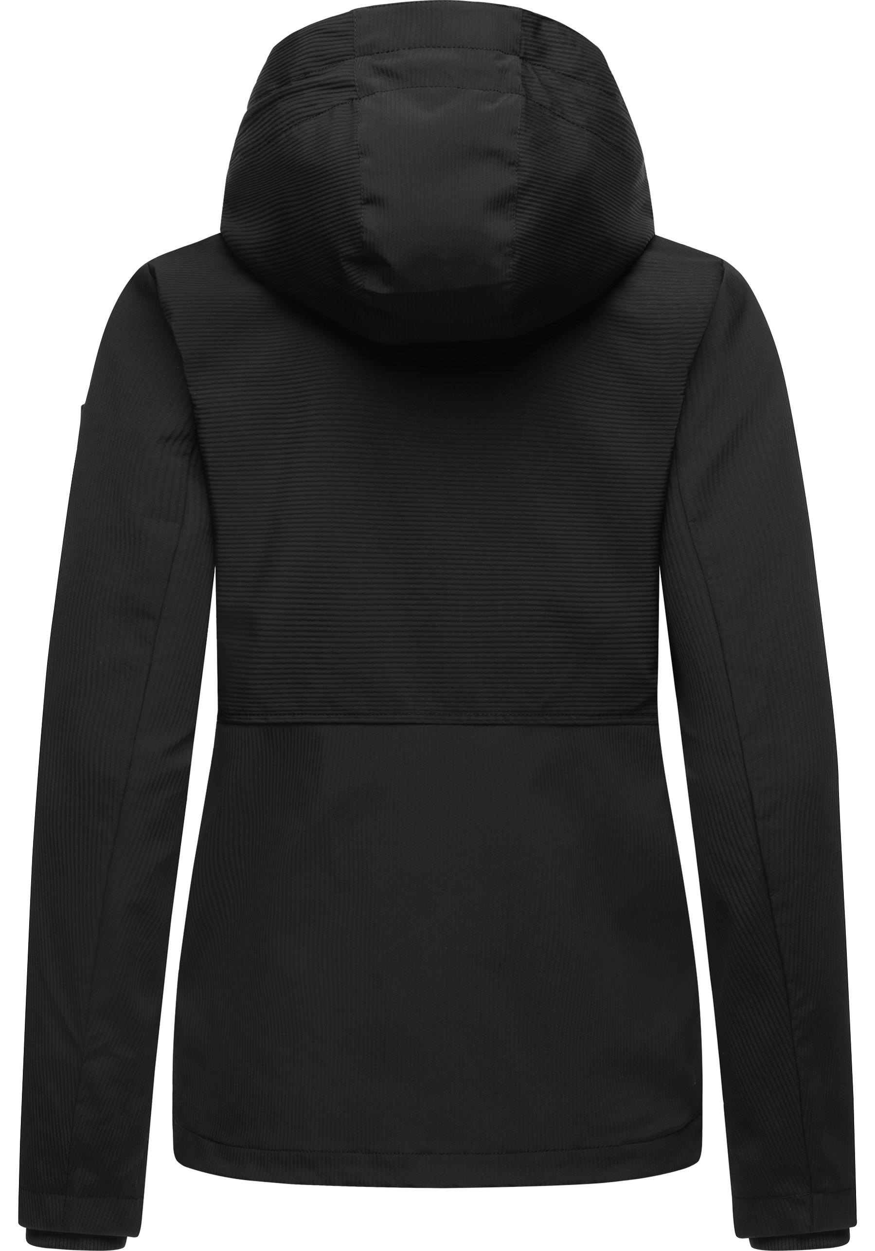 Ragwear Outdoorjacke »Sunniva B«, mit Kapuze, Übergangsjacke wasserdicht mit feiner Rillenstruktur