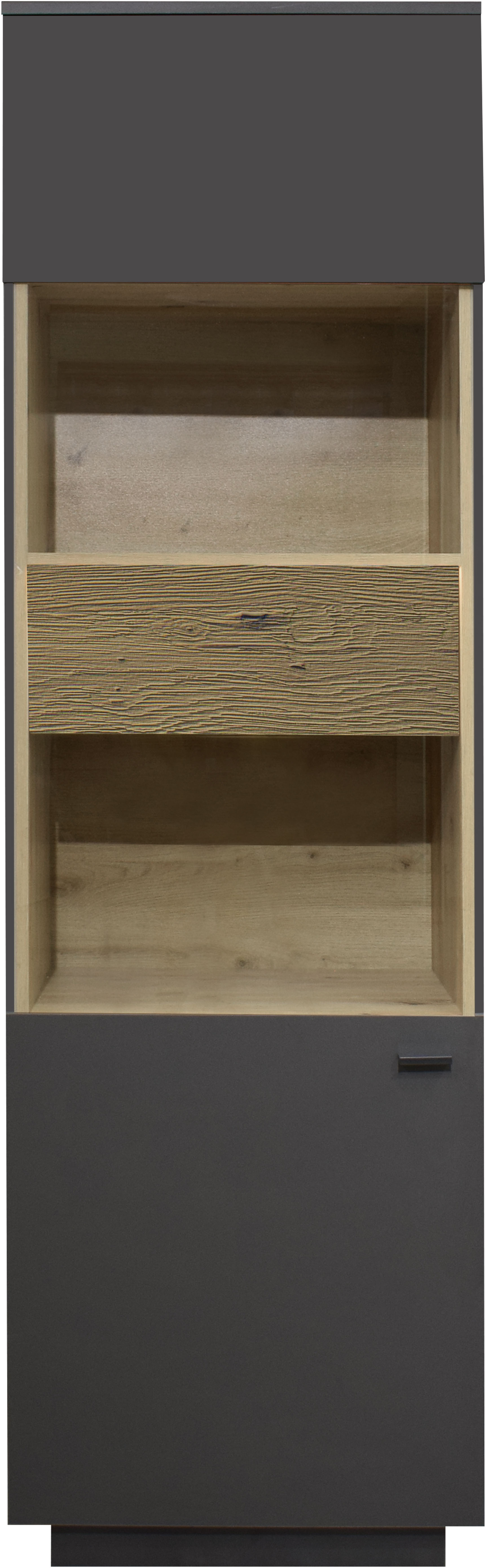 Mäusbacher Standvitrine Standvitrine, BHT 60/196/45 cm, inkl. Griffbeleuchtung, Türdämpfung