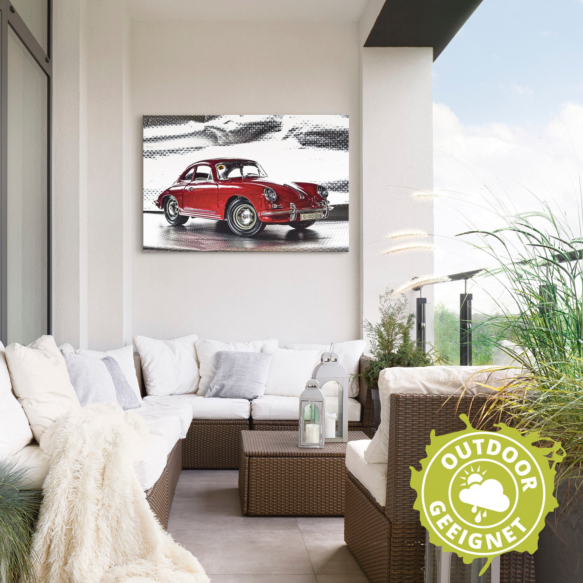 Wandbild »Klassiker - Der Porsche 356«, Auto, (1 St.), als Alubild, Outdoorbild,...