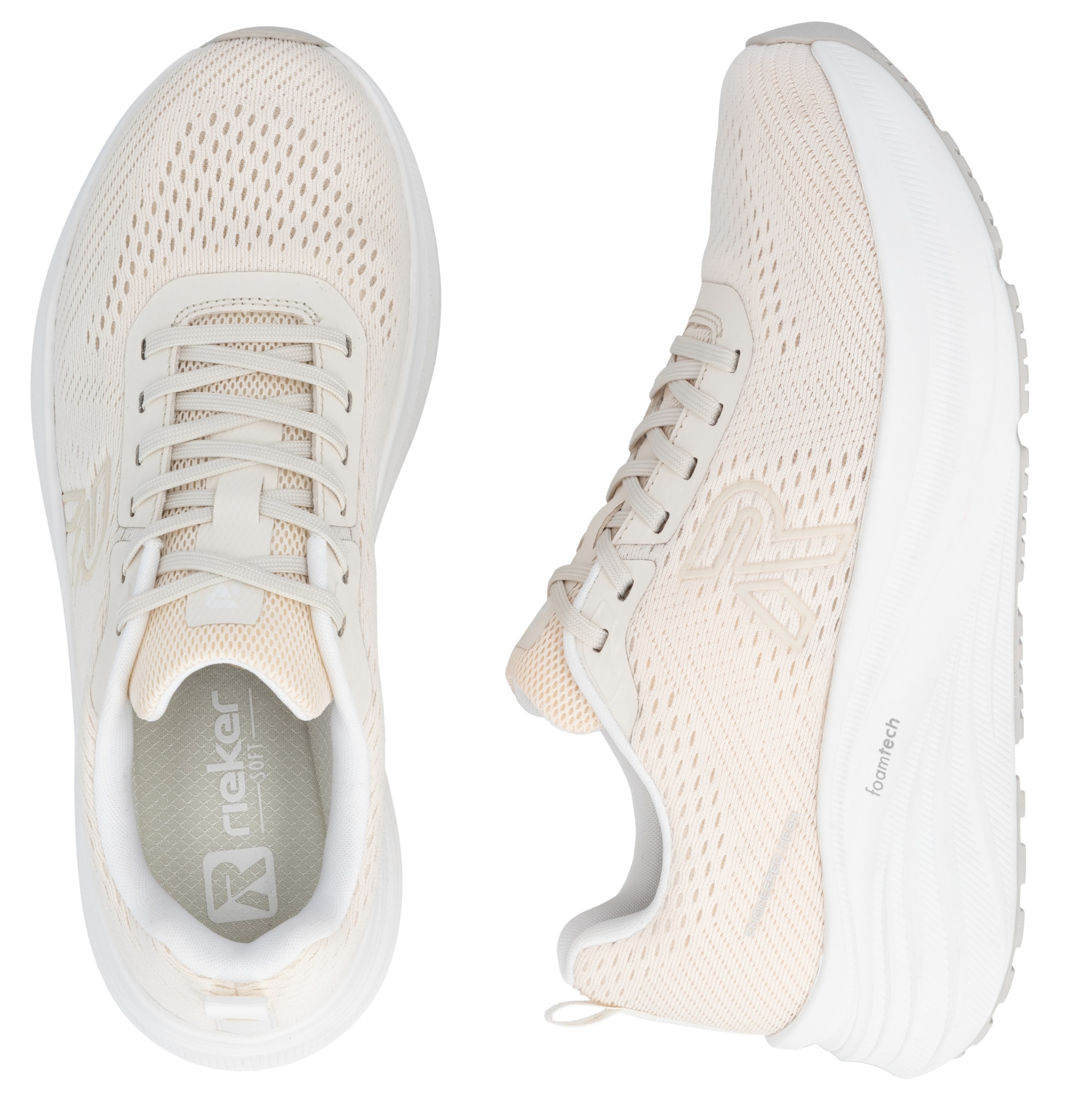 RIEKER Sport Plateausneaker  Freizeitschuh, Halbschuh, Schnürer mit leichter Laufsohle