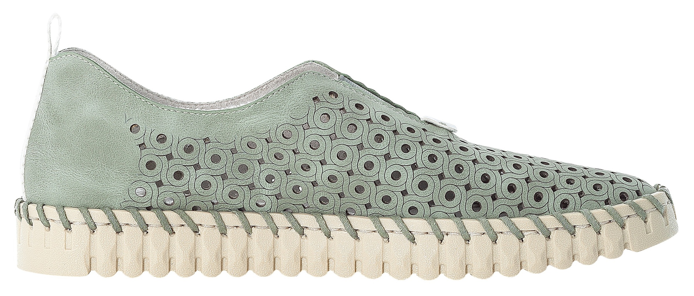 Rieker Slipper mit modischer Perforation