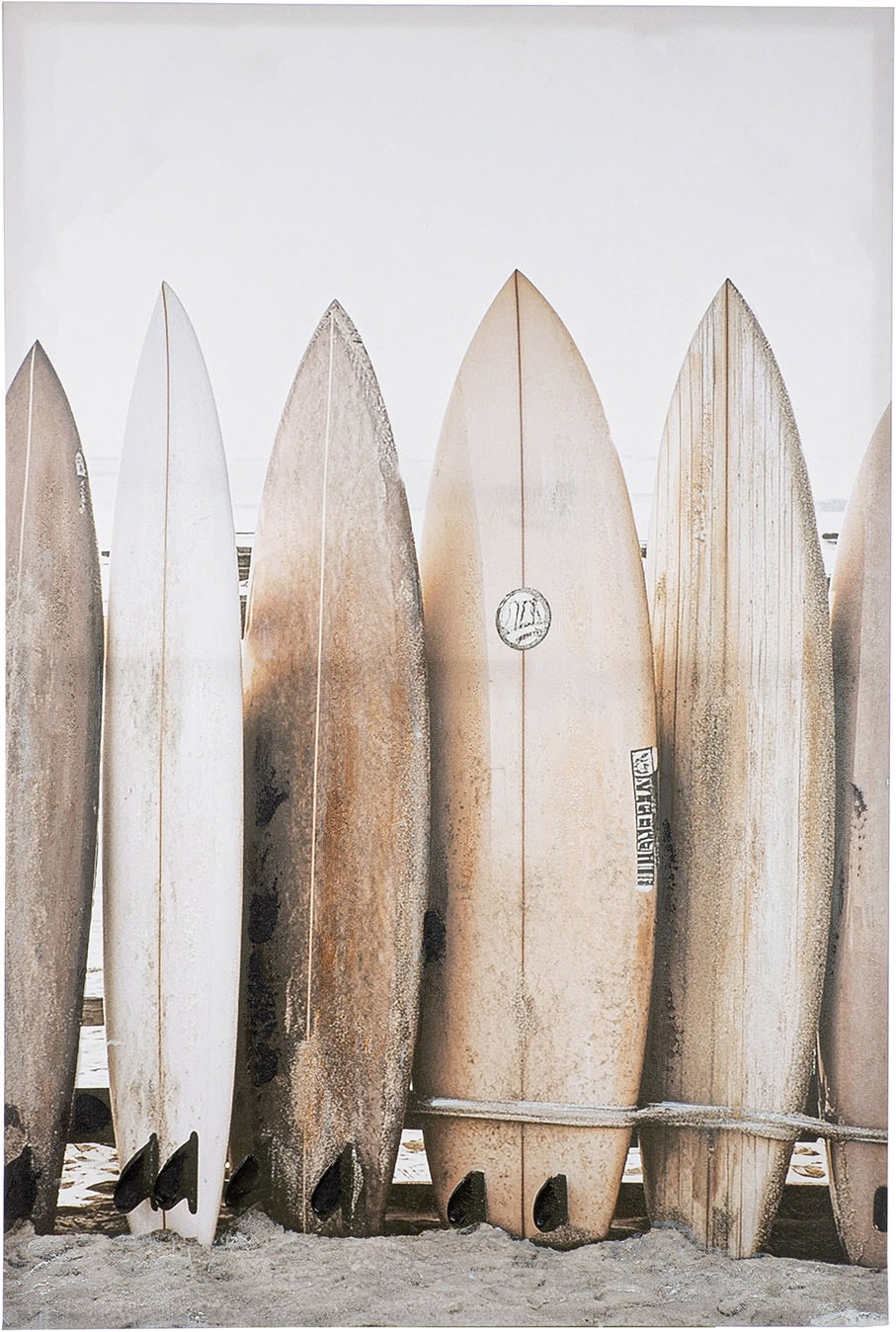 GILDE Metallbild »Bild rechteckig Surfbretter« Strandbilder 1 Stk. tlg.