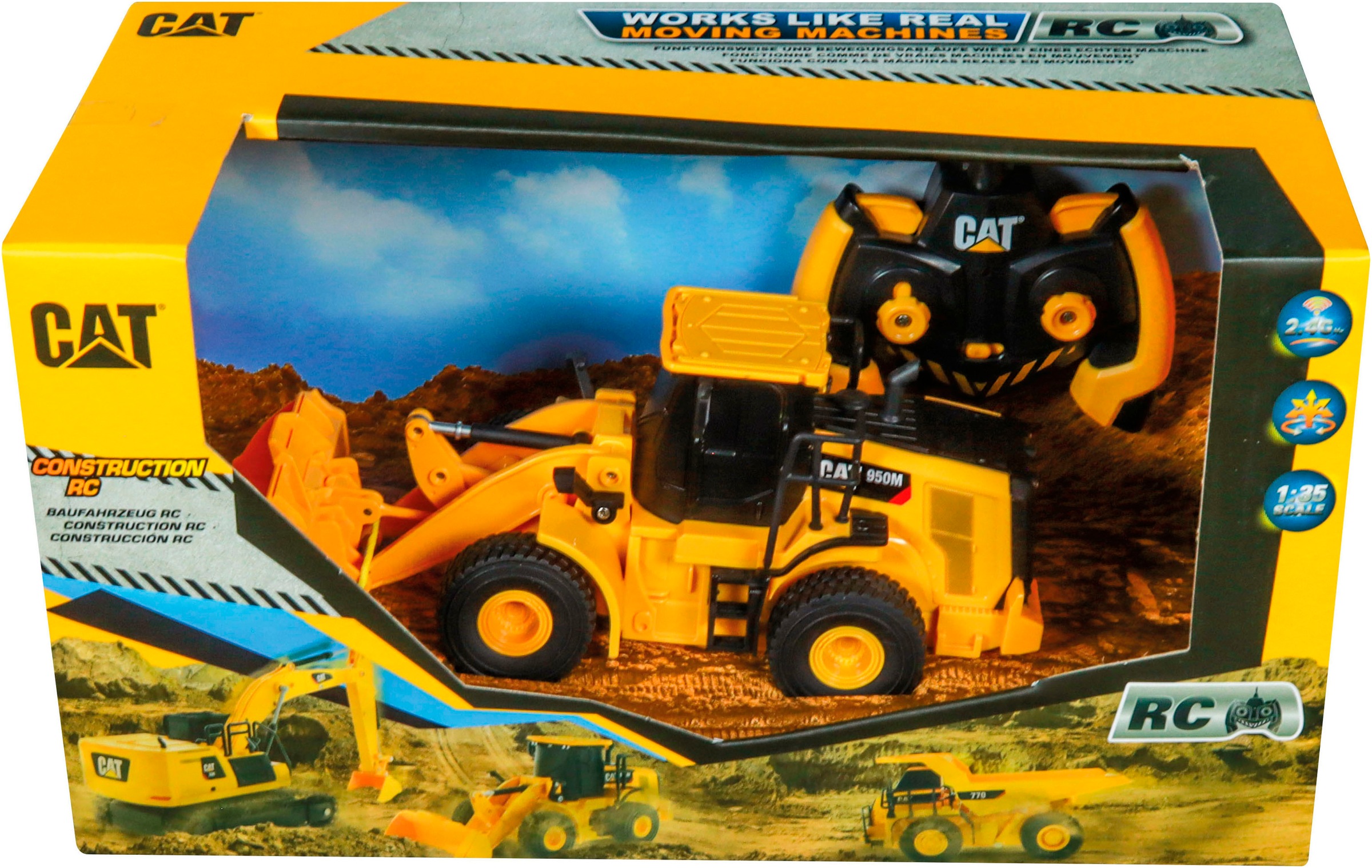 Carrera® RC-Bagger »Carrera® RC, Cat®, 950M Radlader, Caterpillar, 2,4 GHz«