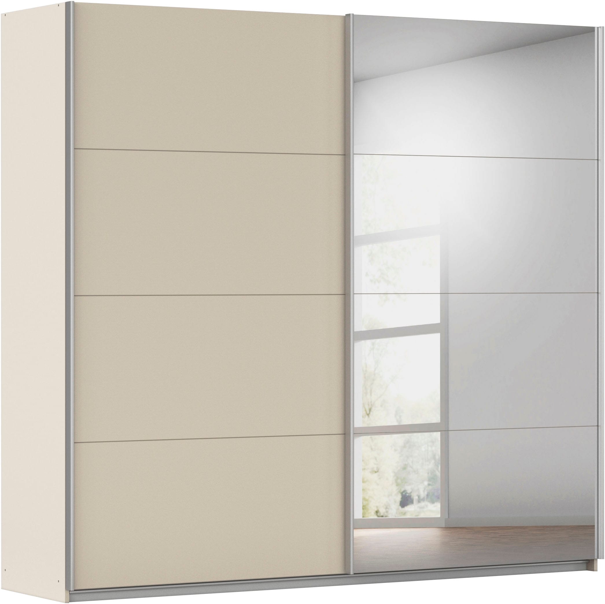 OTTO home Kleiderschrank "Mehrzweckschrank Schwebetürenschrank Mietswohnung Schlafzimmer CORTONA" erhältlich in Breite: 136/181/203/226/271/315/360 cm, Höhe: 210/229 cm, in 3 Ausstattungen BASIC/CLASSIC/PREMIUM (SOFT-CLOSE) MADE IN GERMANY
