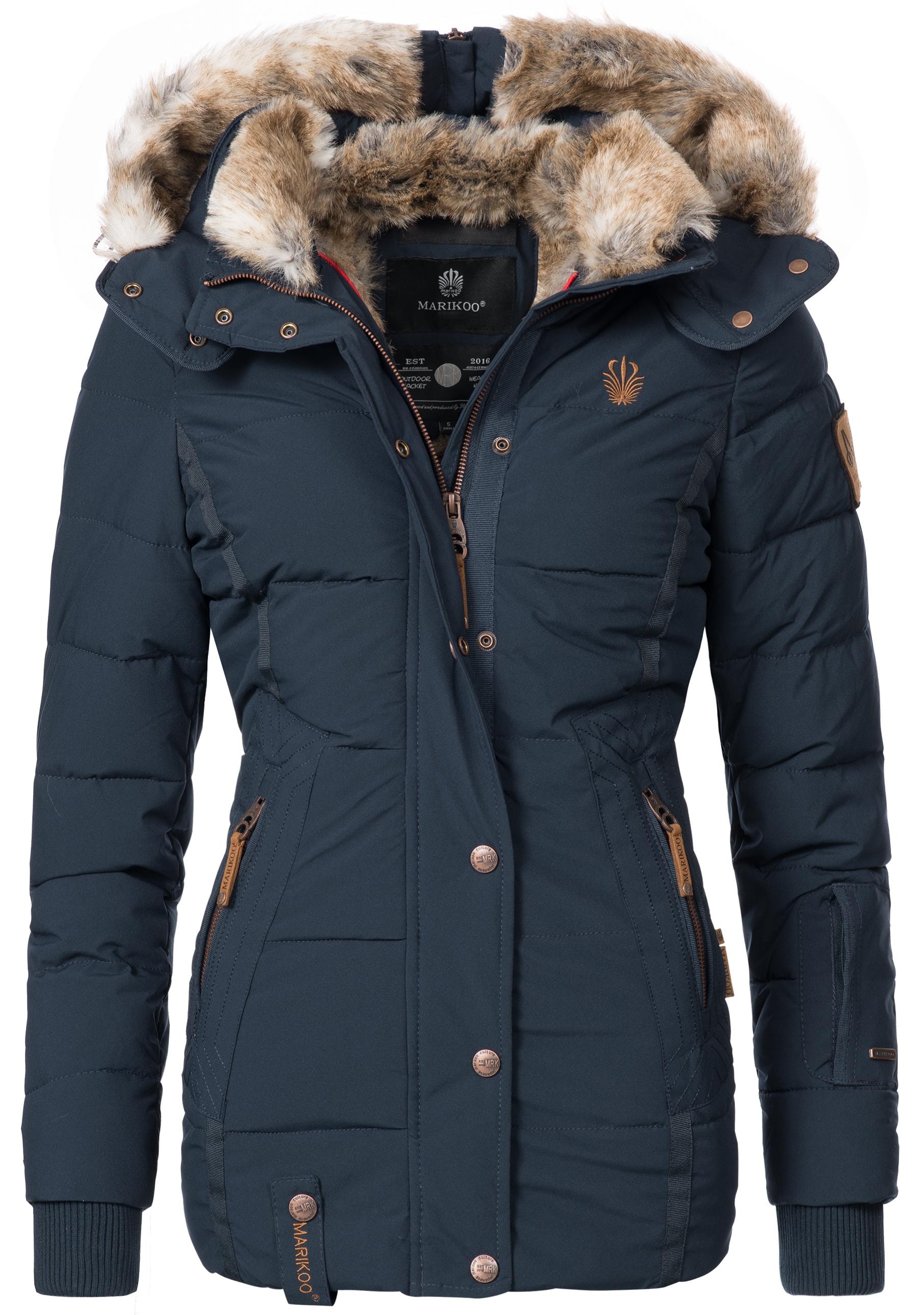 Marikoo Winterjacke "Nekoo", mit Kapuze, stylische Damen Steppjacke mit gro günstig online kaufen