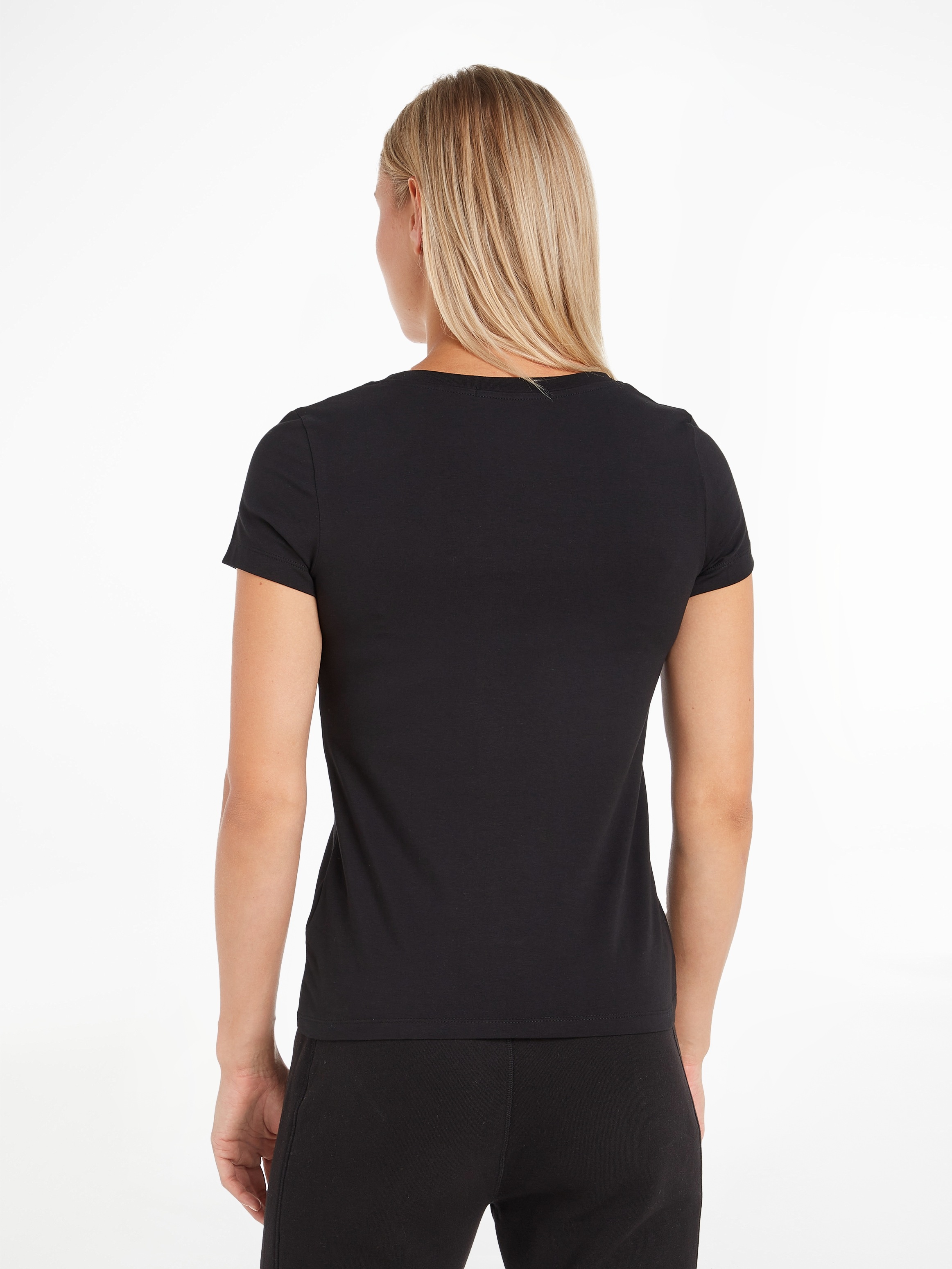Calvin Klein Jeans V-Shirt "CK EMBROIDERY STRETCH V-NECK" 1 Stk. tlg. mit k günstig online kaufen