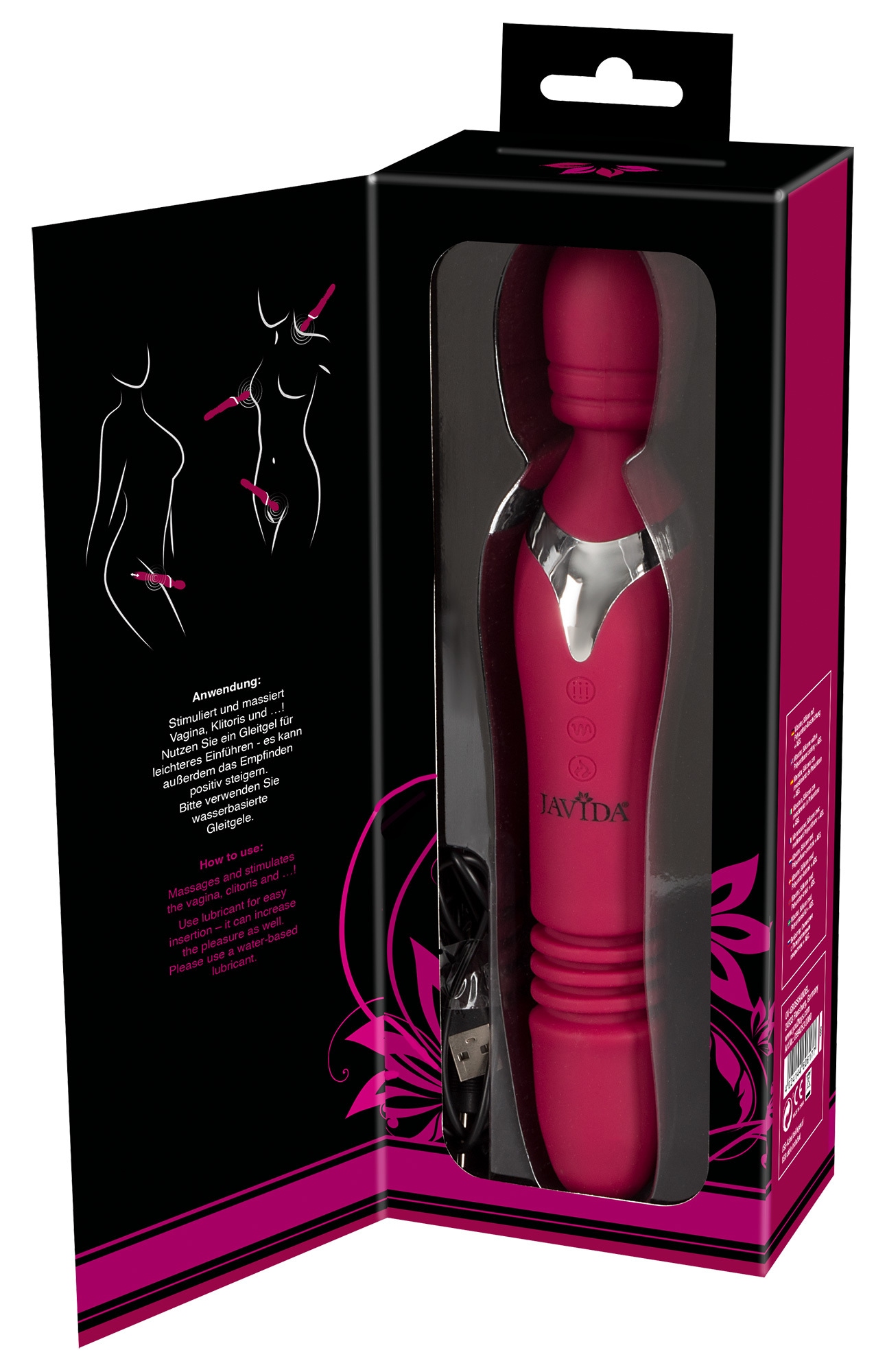 Javida Vibrator »Massagestab Warming & Thrusting Vibe«