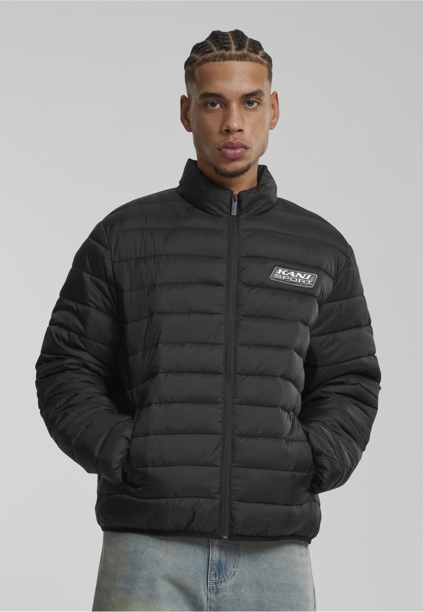 Karl Kani Winterjacke »Karl Kani Karl Kani Sport Patch Light Puffer Jacket« 1 Stk. tlg. ohne Kapuze