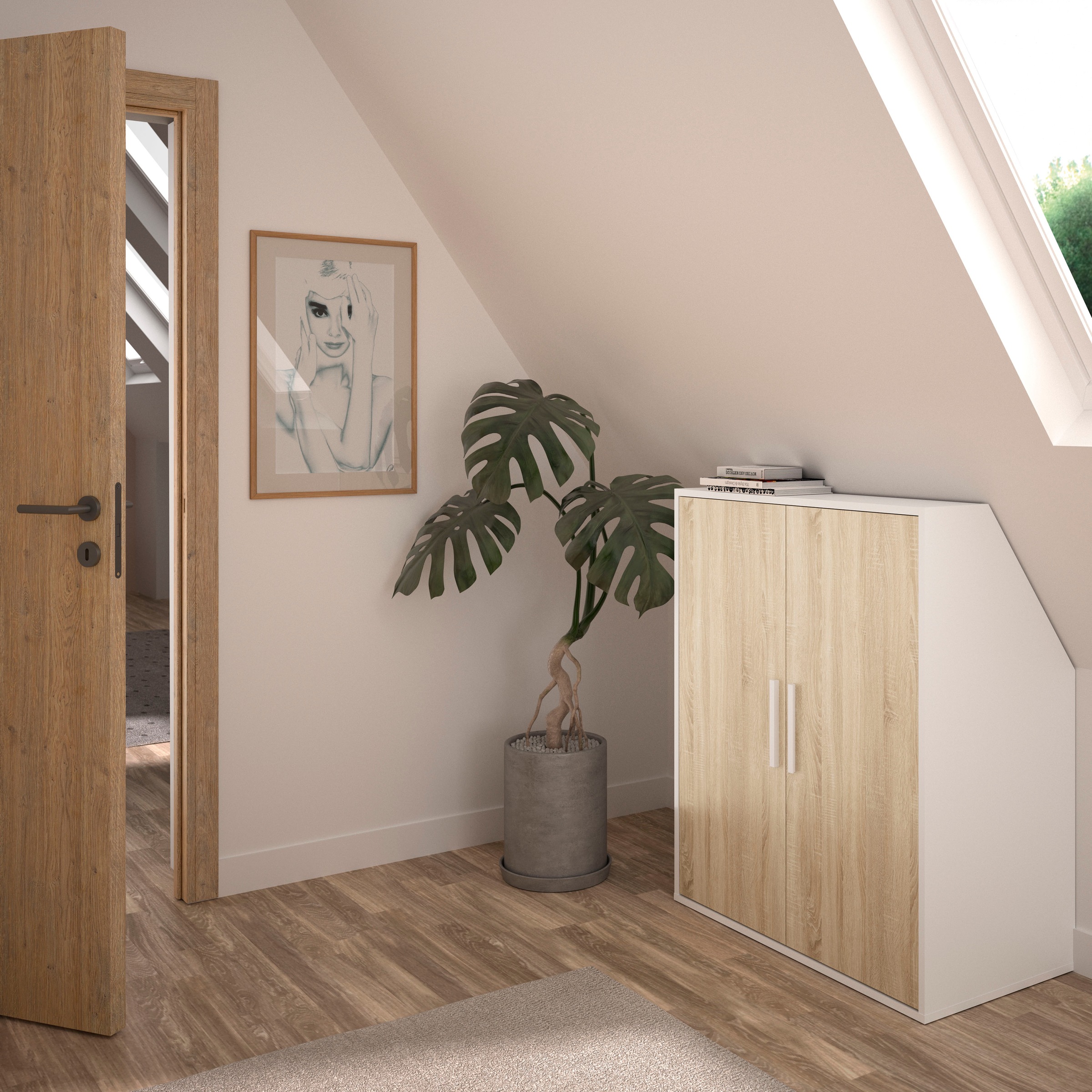 Gami Kleiderschrank "UNDER" Schrägschrank mit einer Tür günstig online kaufen