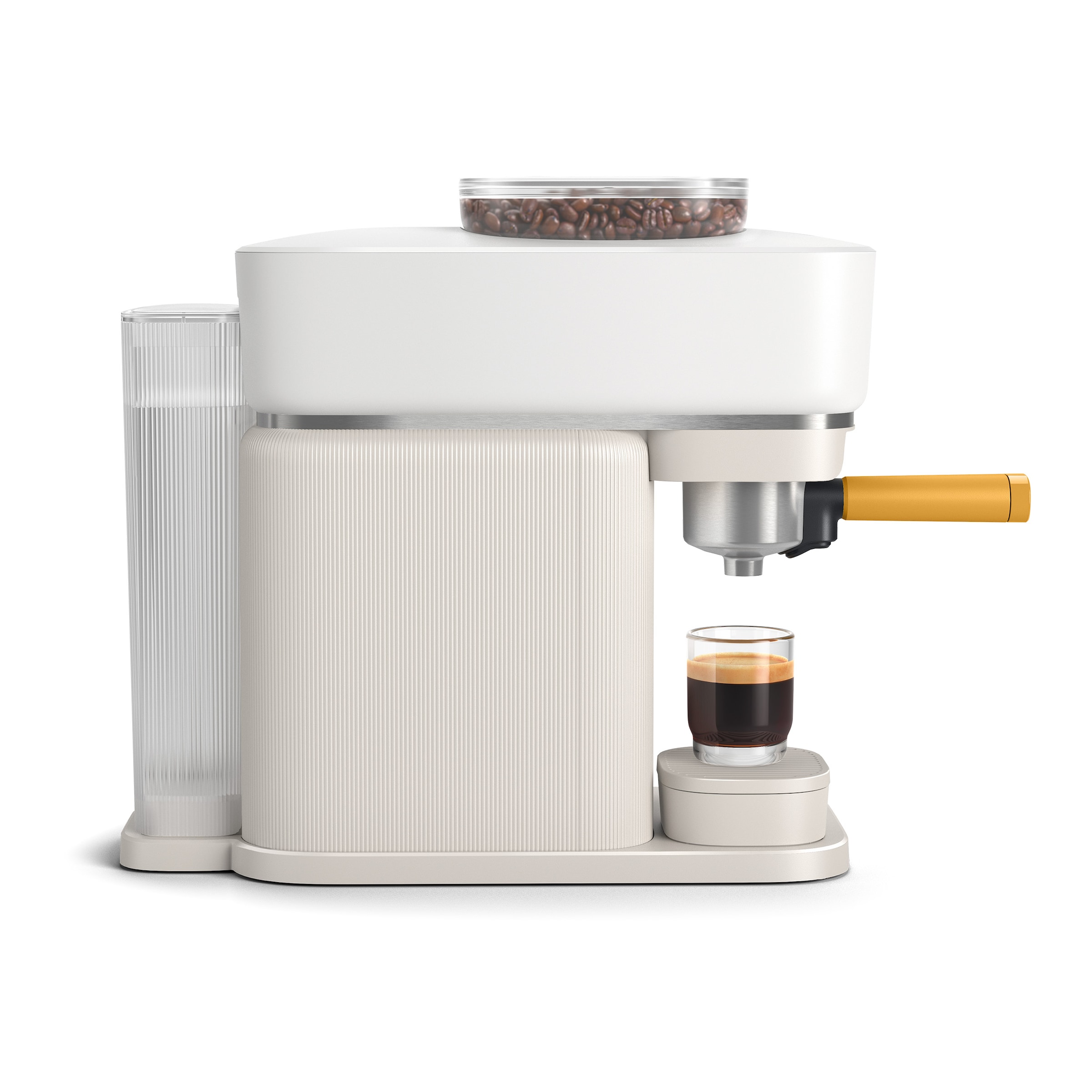 PHILIPS baristina Espressomaschine »BAR300/03 mit Mahlwerk für ganze Bohnen« 16 bar Pumpendruck, Naturweiß​/Mangogelb
