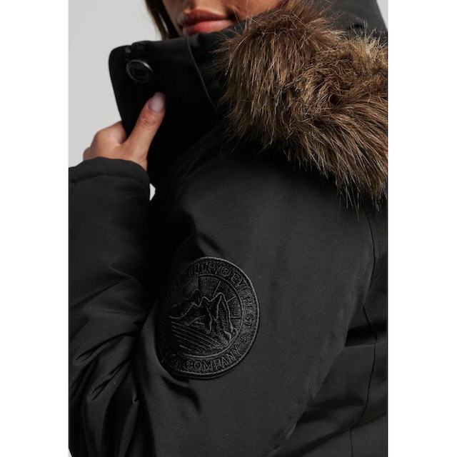 Superdry Steppjacke »EVEREST FAUX FUR HOODED PARKA«, mit Kapuze kaufen |  BAUR