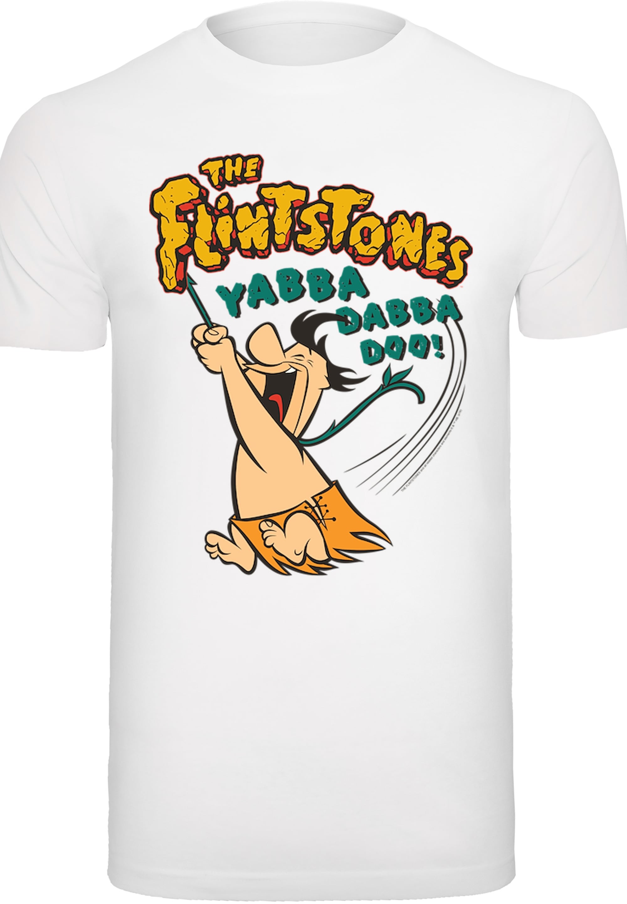 F4NT4STIC T-Shirt »Die Familie Feuerstein Fred Yabba Dabba Doo«, Herren,Premium Merch,Regular-Fit,Basic,Bedruckt
