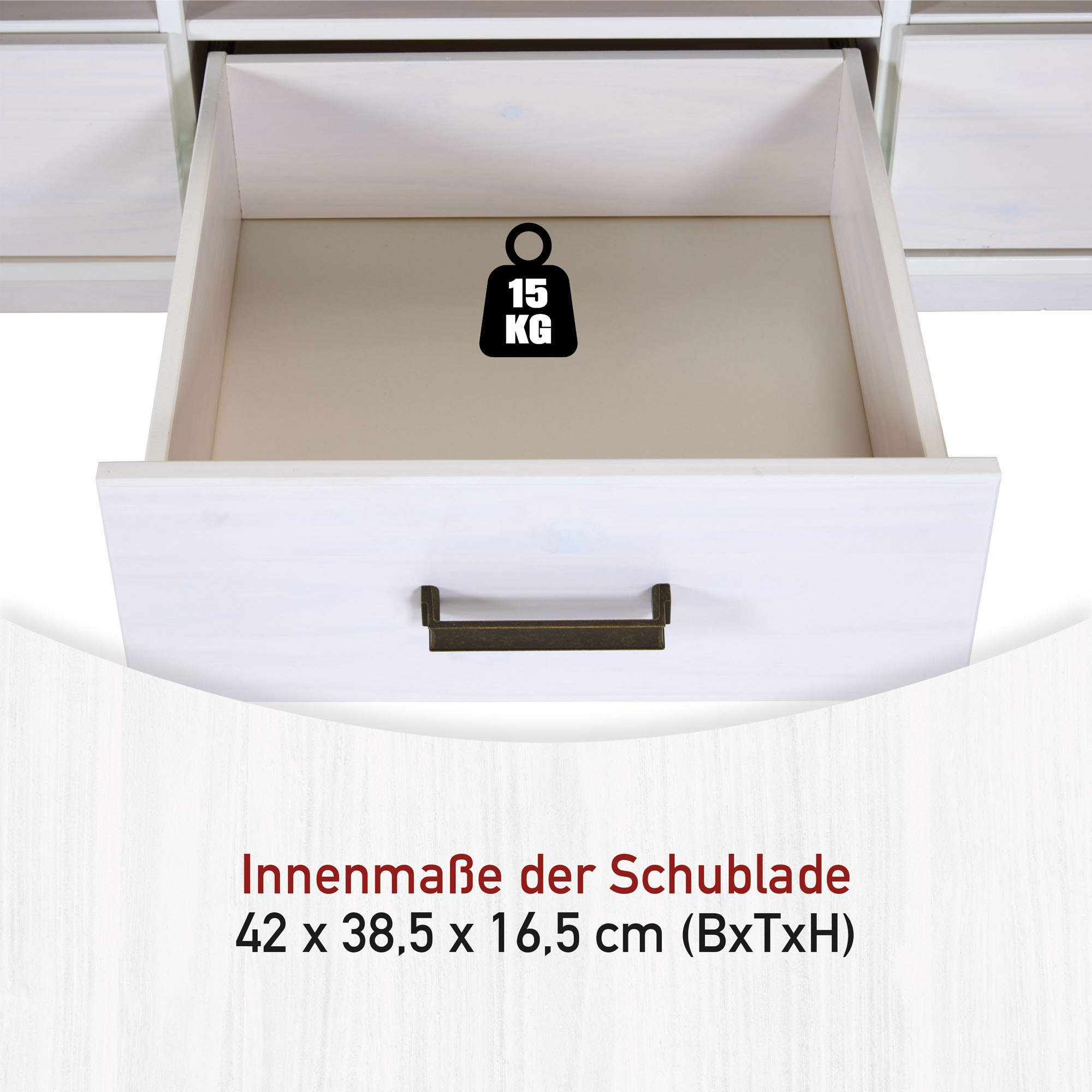 Inter Link TV-Schrank »TV Möbel Maluno« 1 Stk. tlg. Kiefer Massiv, Soft-Close, Stauraum, BxTxH: ca. 166,4 x 48 x 53,2 cm