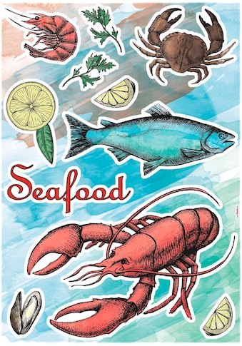 Komar Wandtattoo »Seafood« 50x70 cm (Breite ...