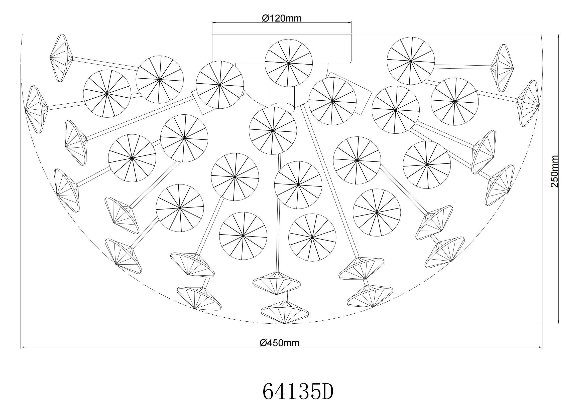 GLOBO LIGHTING Deckenleuchte »KATRINA« G9 1 Stk. Warmweiß Deckenlampe Wohnzimmer-Leuchte Schlafzimmer-Leuchte Flur Küche