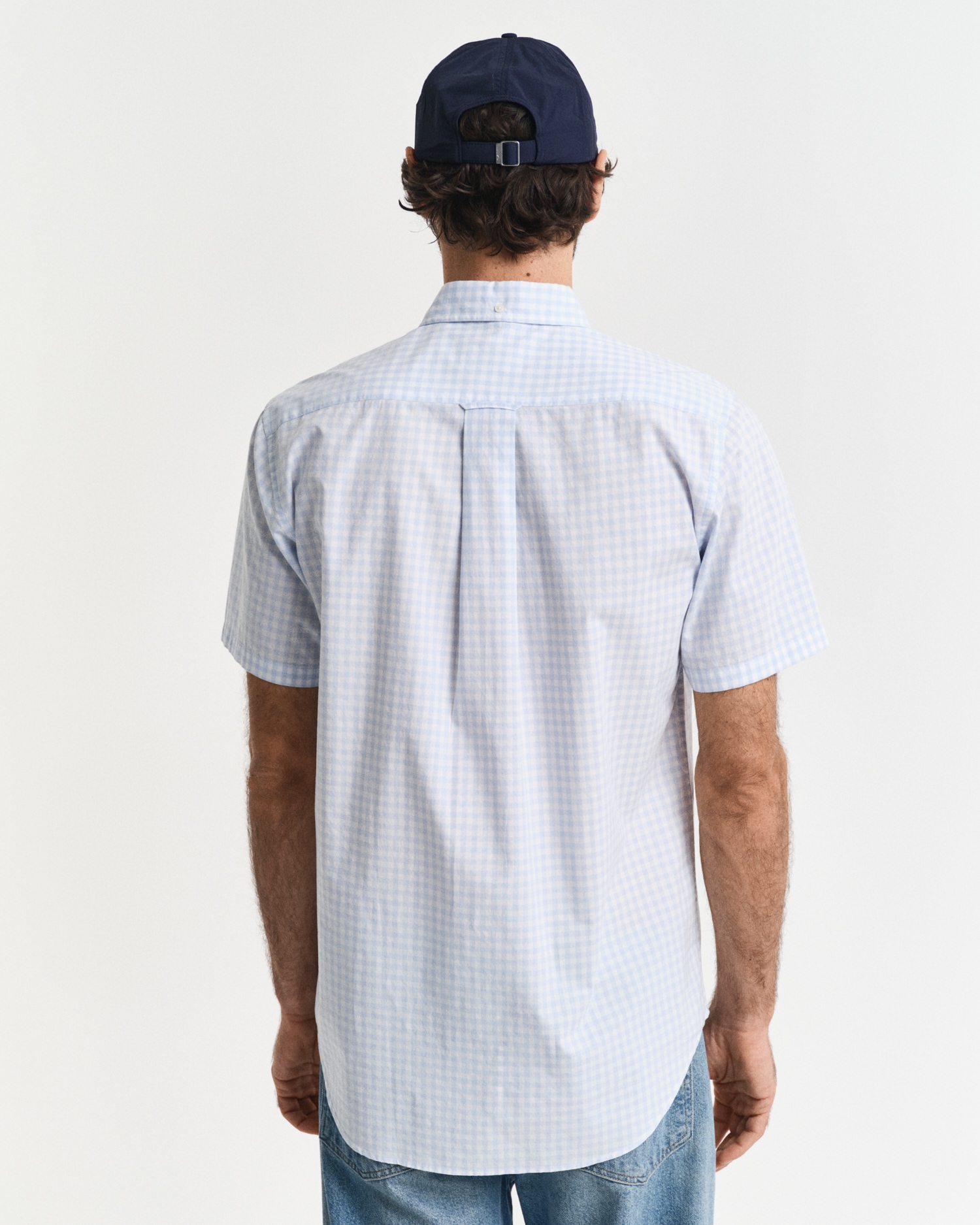 Gant Kurzarmhemd »Regular Fit Gingham Popeline Hemd strapazierfähig pflegeleicht kariert«, mit einer kleinen Logostickerei auf der Brusttasche