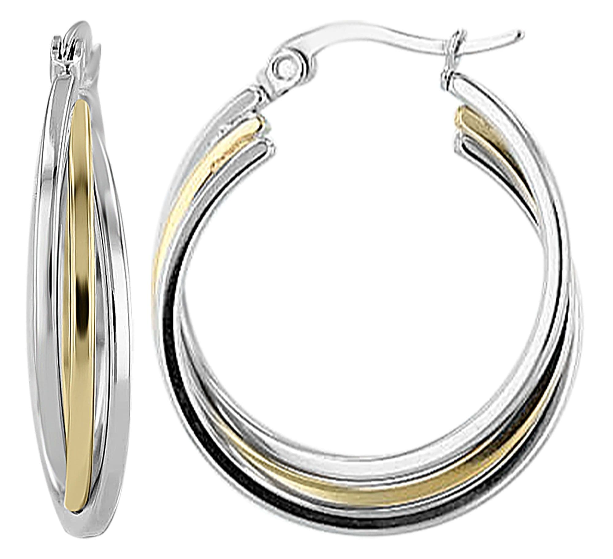 Adelia´s Paar Creolen »Damen Ohrringe – Creole aus Edelstahl« Ideal zum Verschenken – schlicht und stilvoll