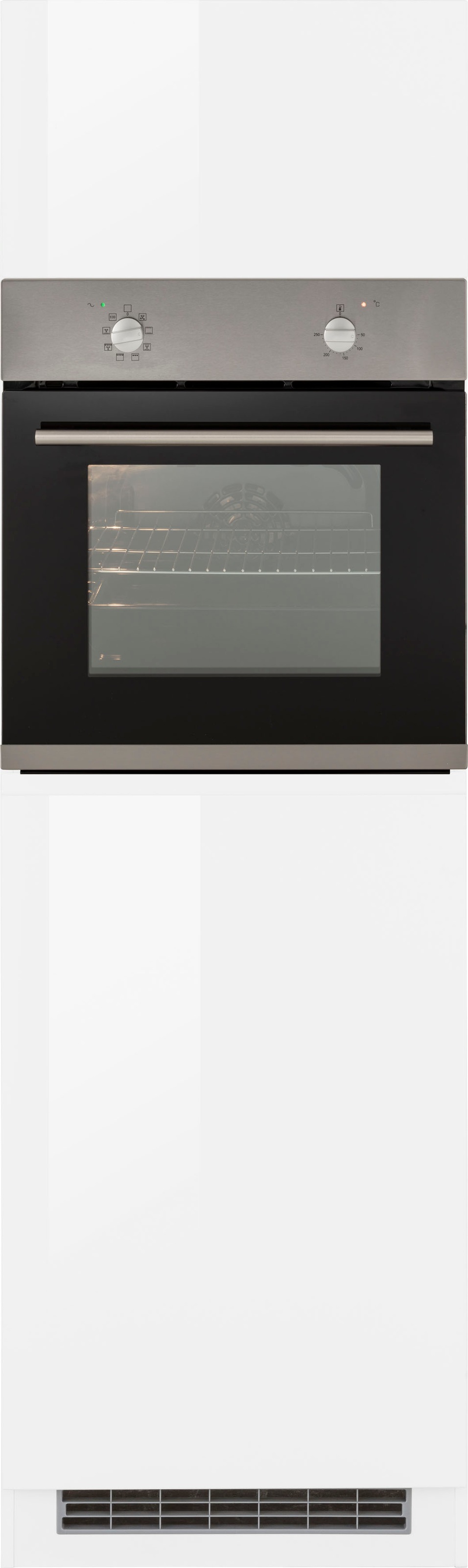 KOCHSTATION Backofenumbauschrank "KS-Virginia,neu in verbesserter Ausführung" Stauraum, Softclose, Breite 60 cm, Höhe 200 cm, Nische für Ofen B/H/T: 56/59/55 cm