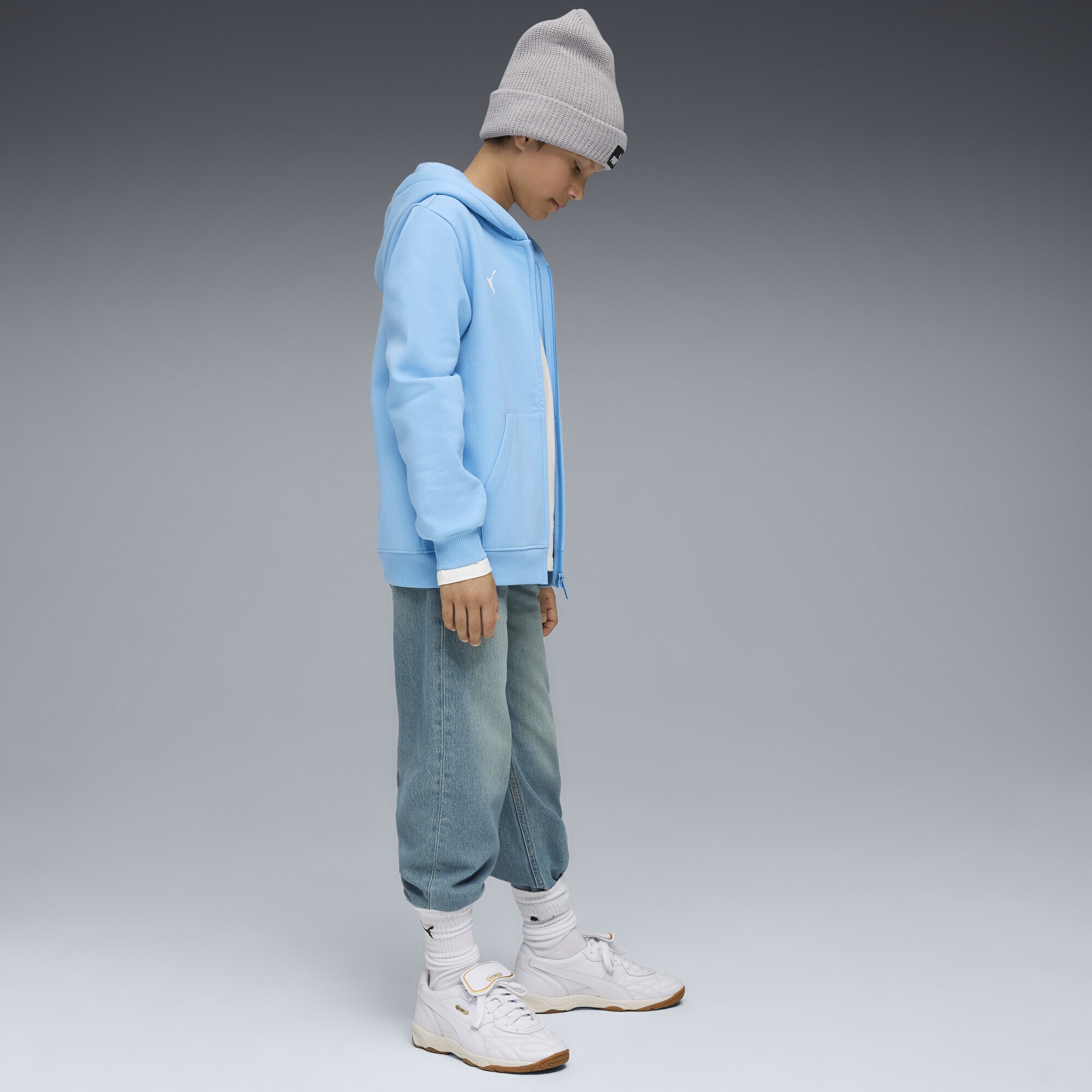 PUMA Sweatjacke »Manchester City FtblEssentials Kapuzenjacke Jugendliche«