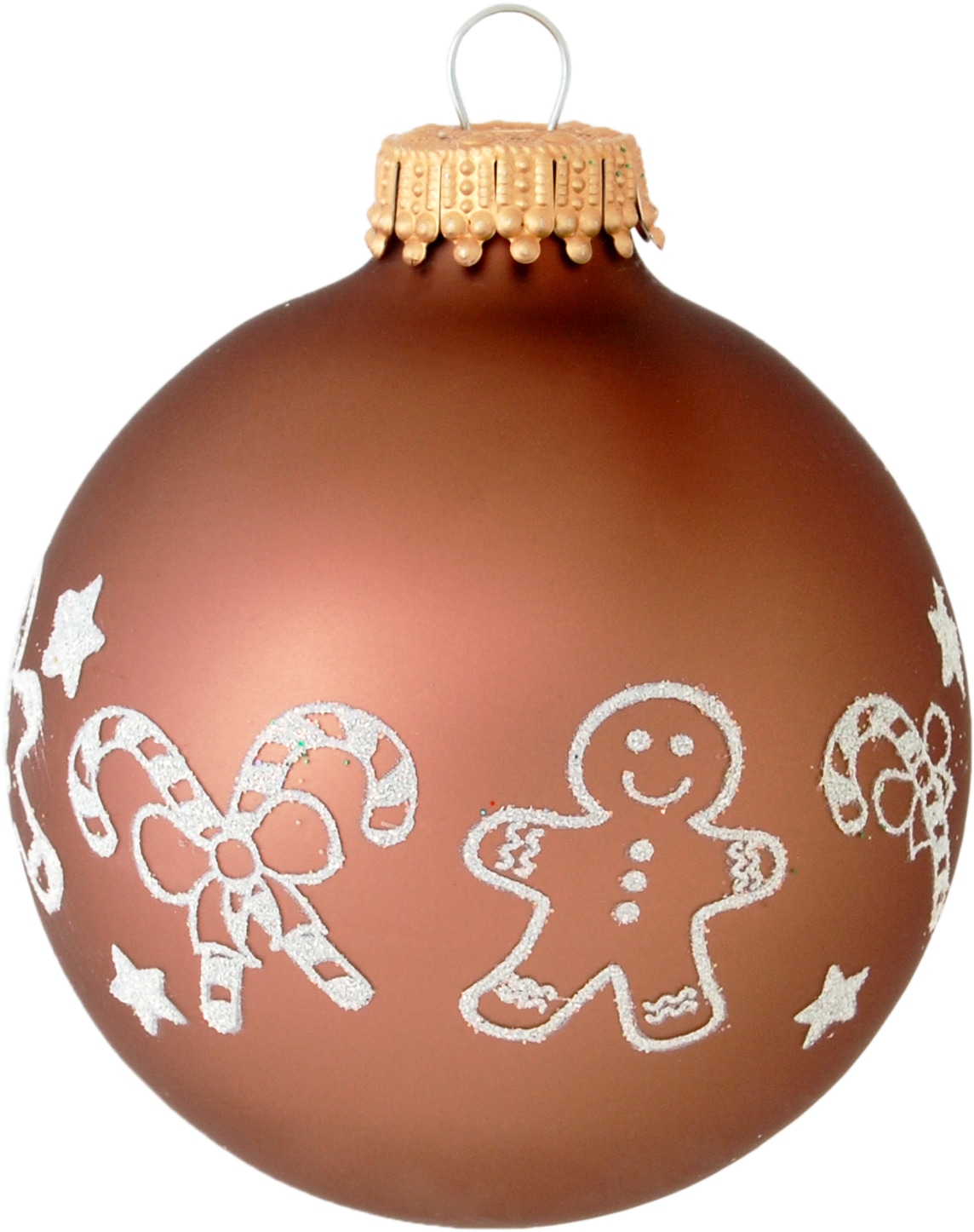 Krebs Glas Lauscha Weihnachtsbaumkugel "CBK00046, Weihnachtsdeko, Christbaumschmuck, Christbaumkugeln Glas" aus Glas, mit Weihnachts-Motiv