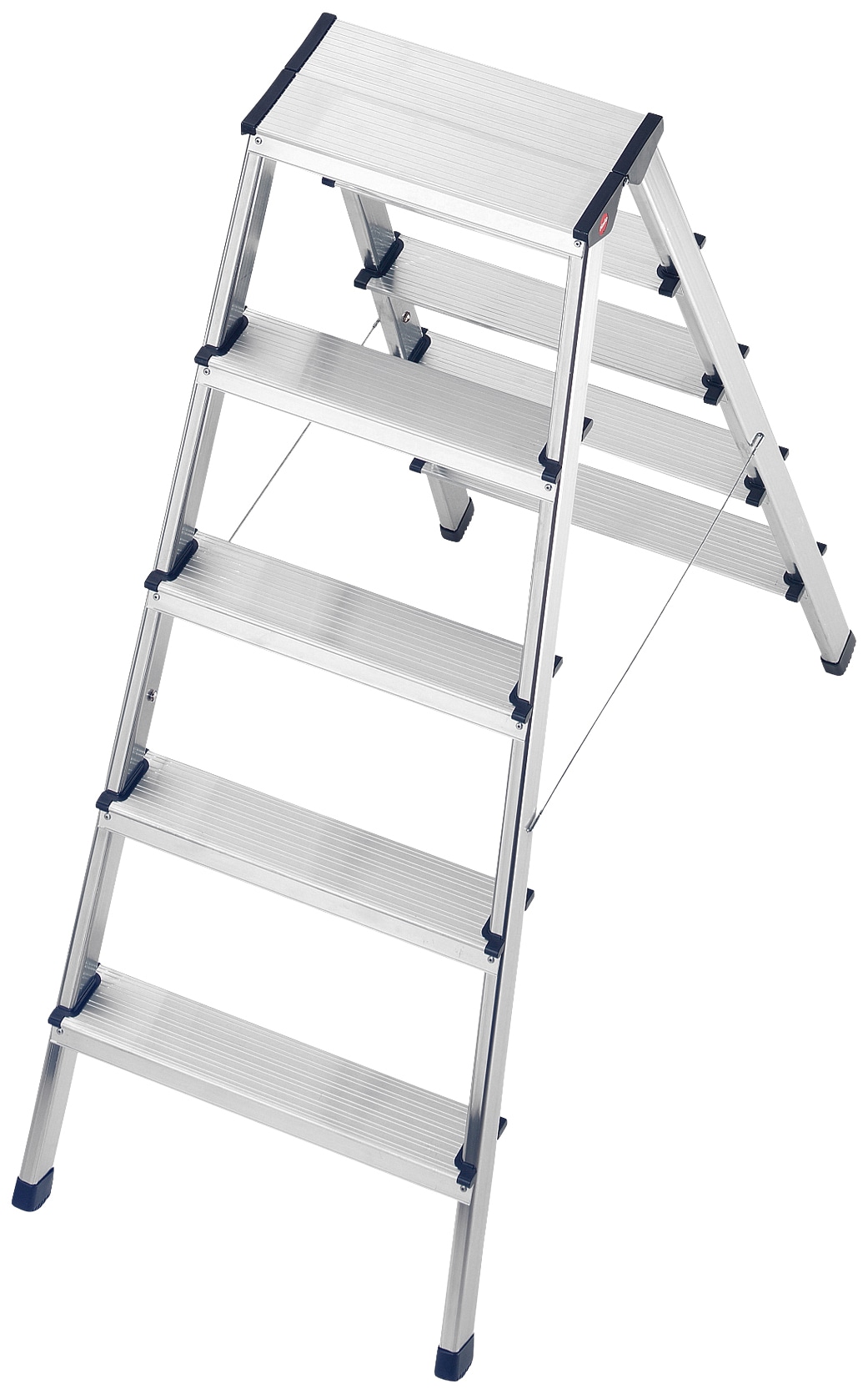 Hailo Doppelleiter "D60 StandardLine" 1 Stk. tlg. Alu-Sicherheits-Doppelstu günstig online kaufen
