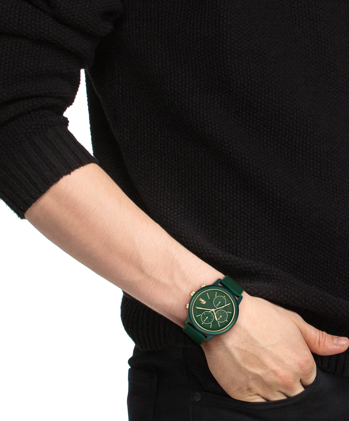 Lacoste Multifunktionsuhr »LACOSTE.12.12 MOVE MULTI« Quarzuhr, Armbanduhr, Herrenuhr, Silikonarmband, analog