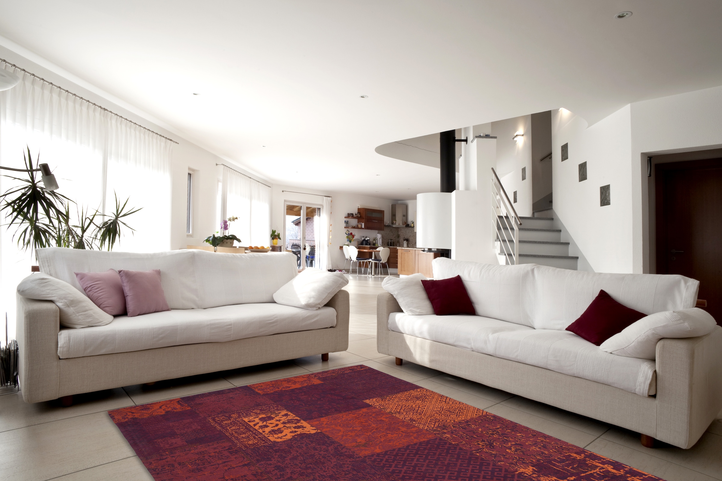 Kayoom Teppich »Symphony 160«, rechteckig, 8 mm Höhe, Flachgewebe, reine Baumwolle, Wohnzimmer