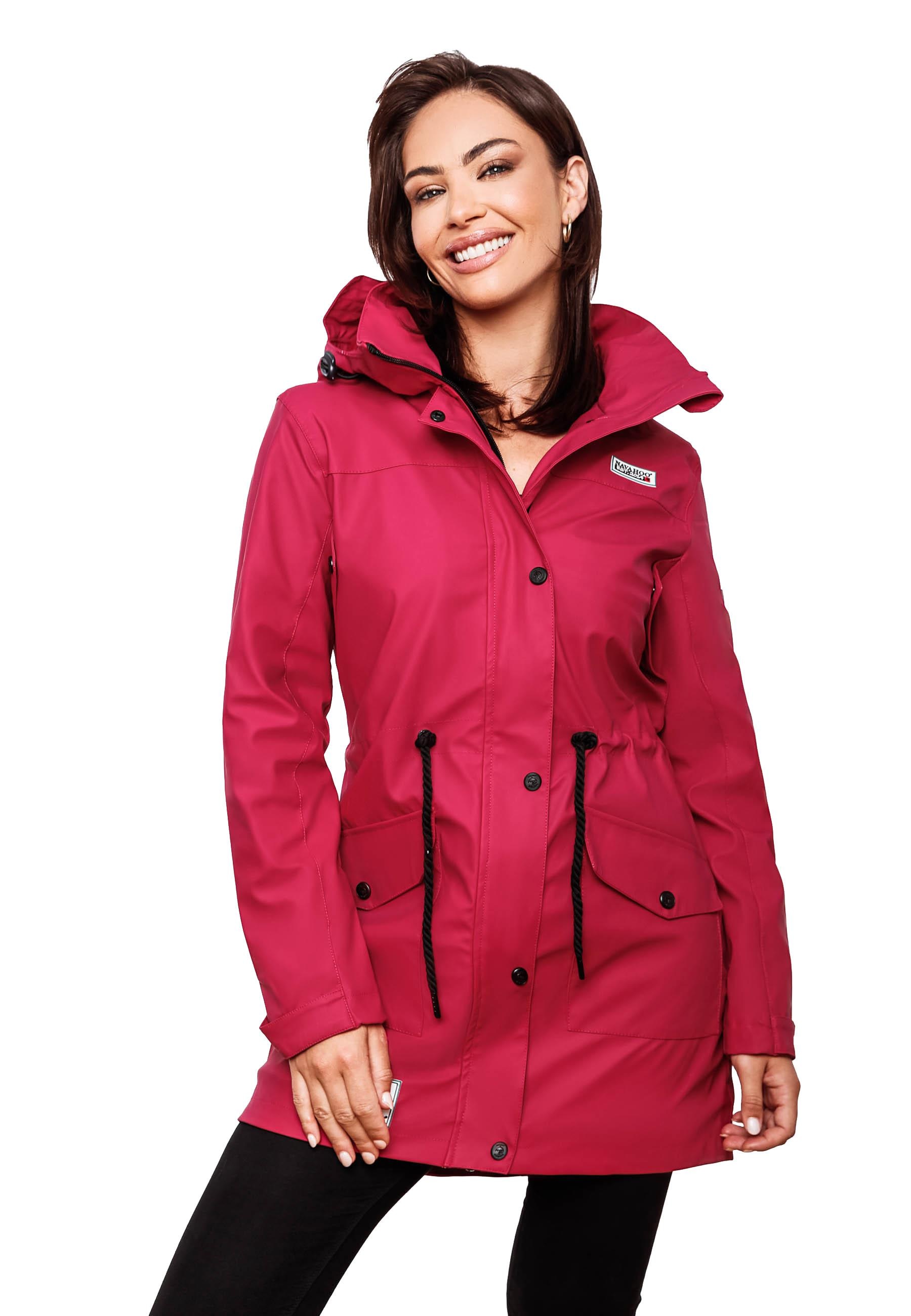 Navahoo Outdoorjacke »Deike«, mit Kapuze, modischer Damen Outdoor  Regenmantel auf Raten | BAUR