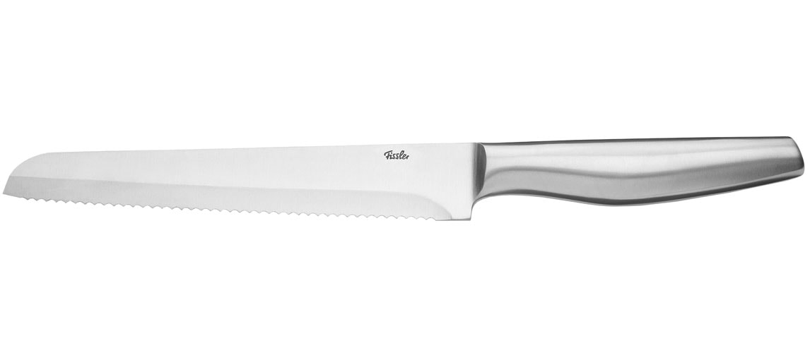 Fissler Brotmesser "Essential" stabile Klinge, Halbkropf, großer Wellenschliff