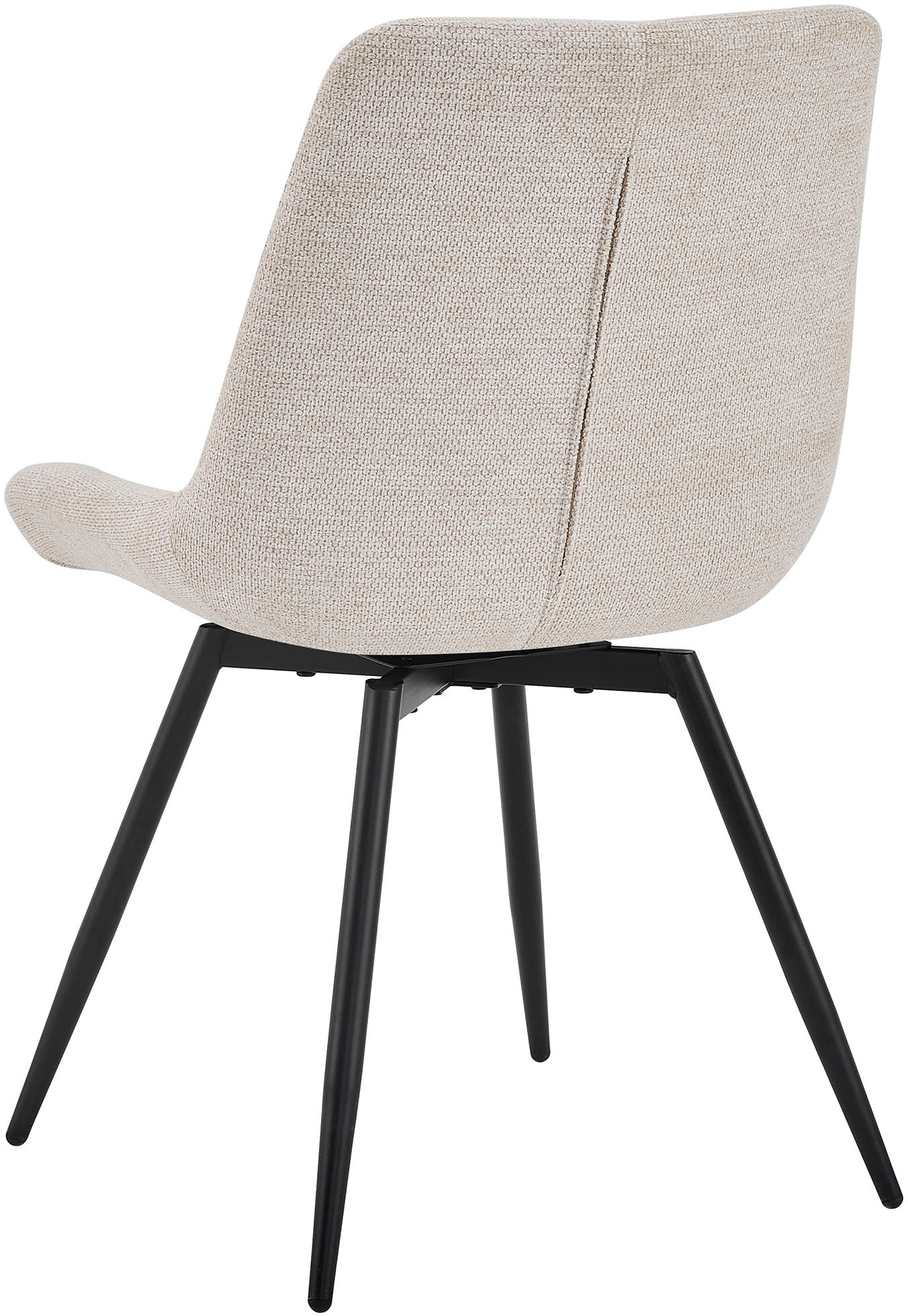 byLIVING Esszimmerstuhl »Aragon« (Set) 2 Stk.360 Grad drehbarer Stuhl, hochwertiger Webstoffbezug mit Steppung