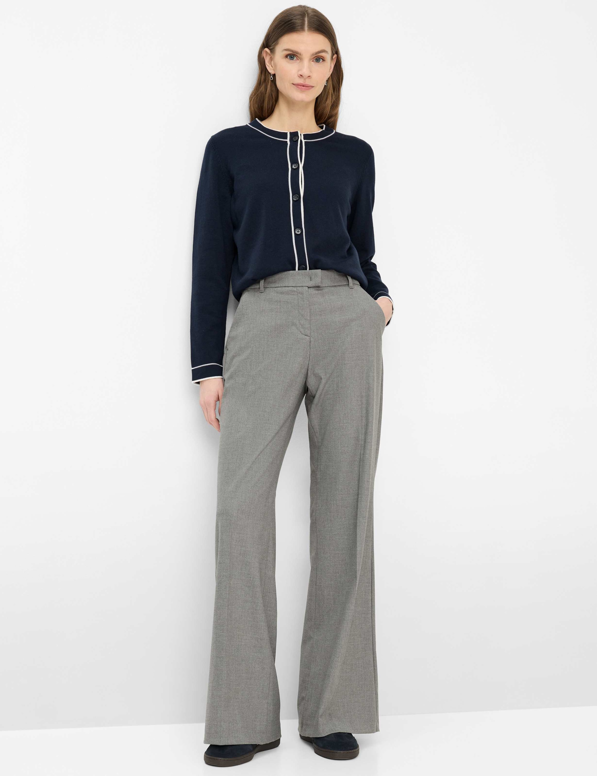 BRAX Maine Women's 5-Pocket Trousers Gray 46K 2