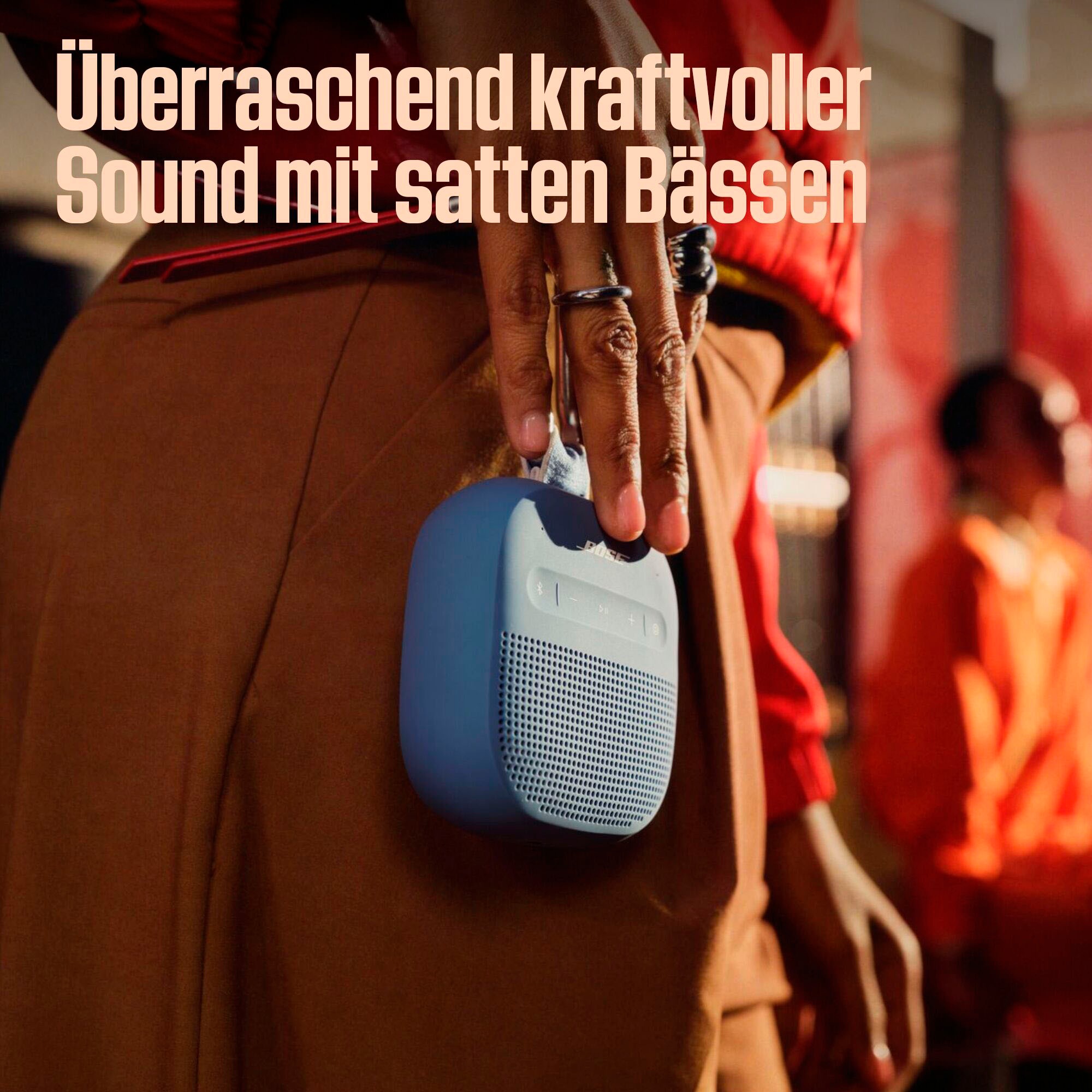 Bose Portable-Lautsprecher »SoundLink Micro (2. Gen.)« Stereo (Bluetooth App-Steuerung | Equalizer | Kabellos | Lautstärkeanpassung | PARTYCAST TECHNOLOGIE )