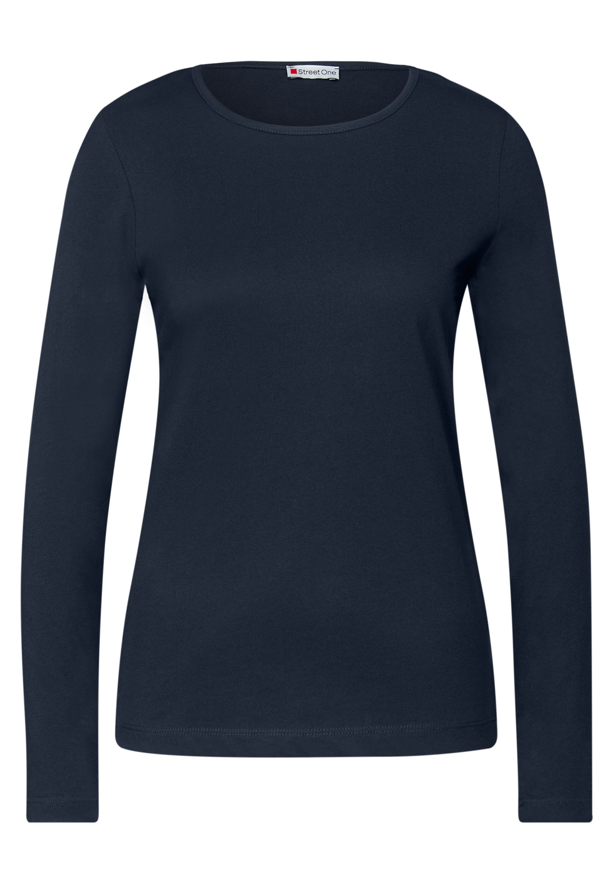 STREET ONE Langarmshirt, aus reiner Baumwolle