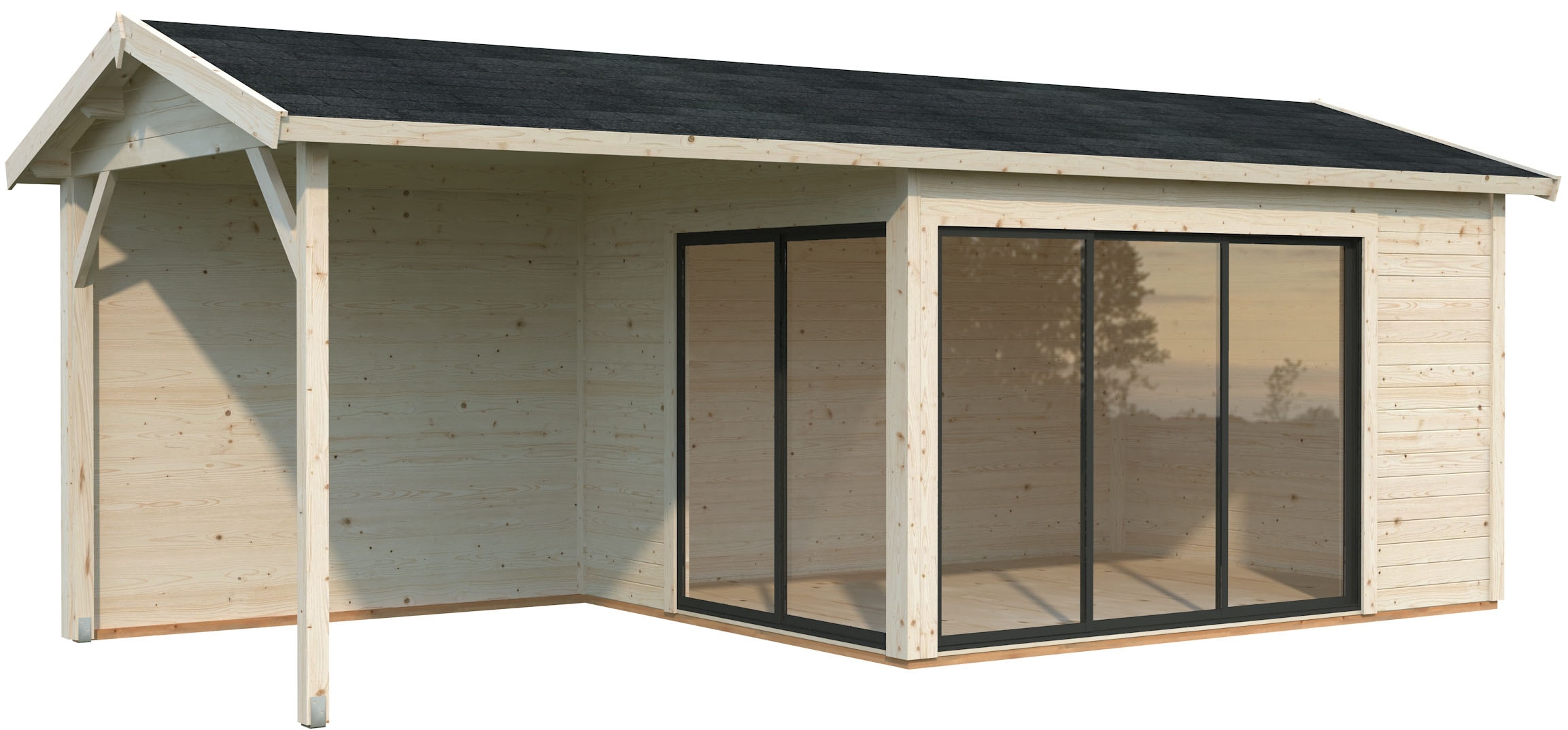 Palmako Gartenhaus »Amanda Slide Plus« verschiedene Farben