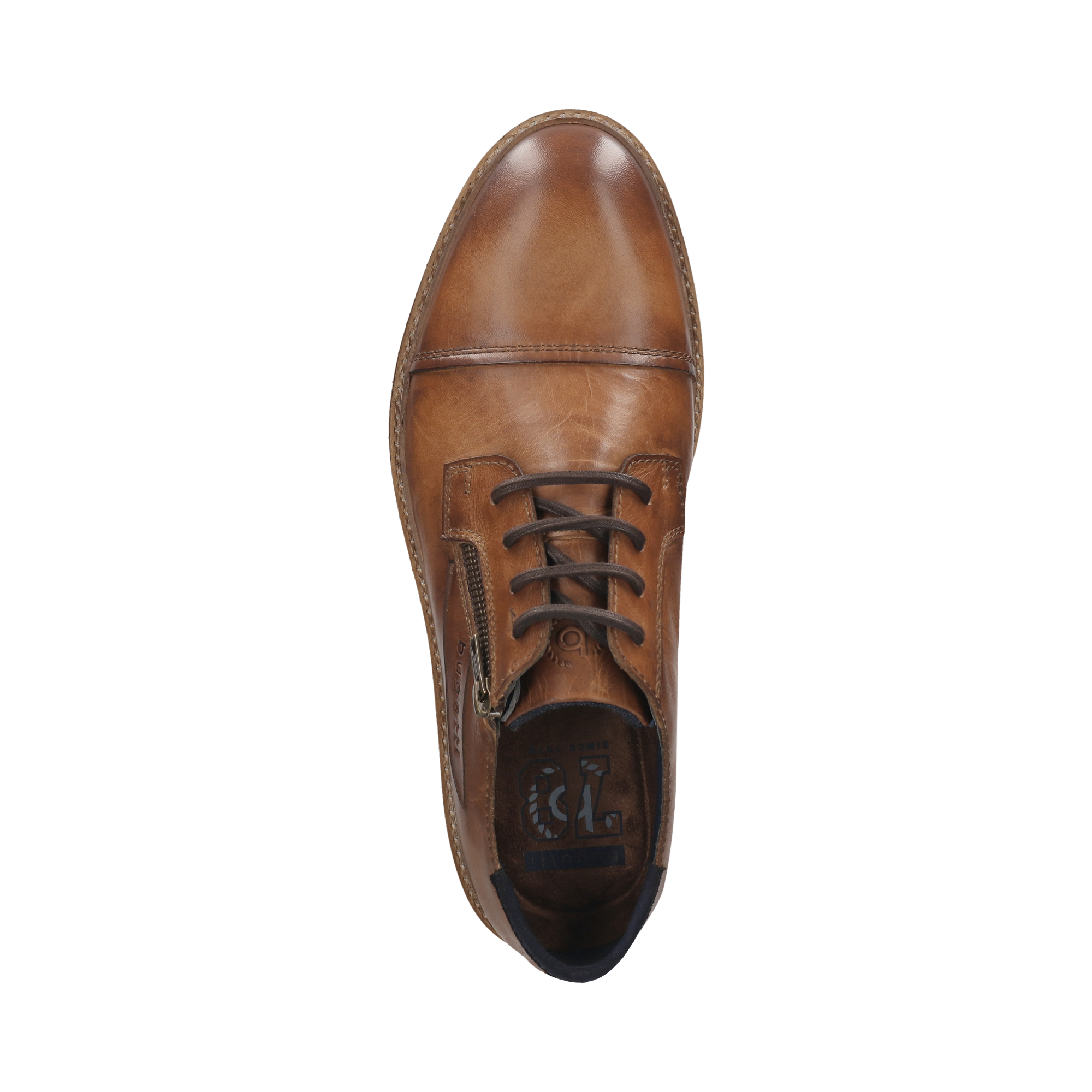bugatti Schnürschuh, Halbschuh, Business Schuh mit seitlichem Reißverschluss