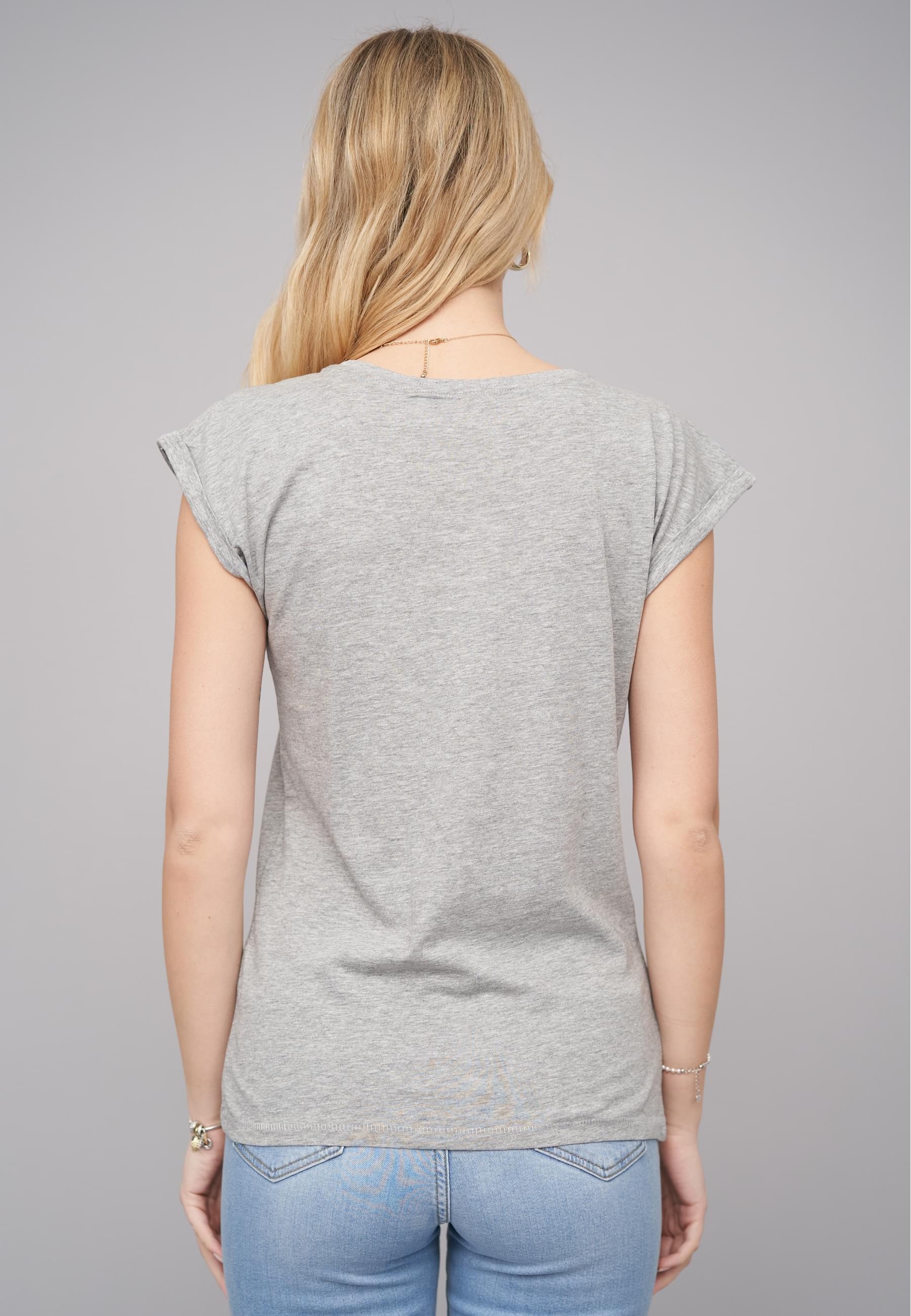 CLOUD 5IVE T-Shirt »CLOUD 5IVE Ladies 77 Pusteblume Grey Tee«, (1 tlg.)