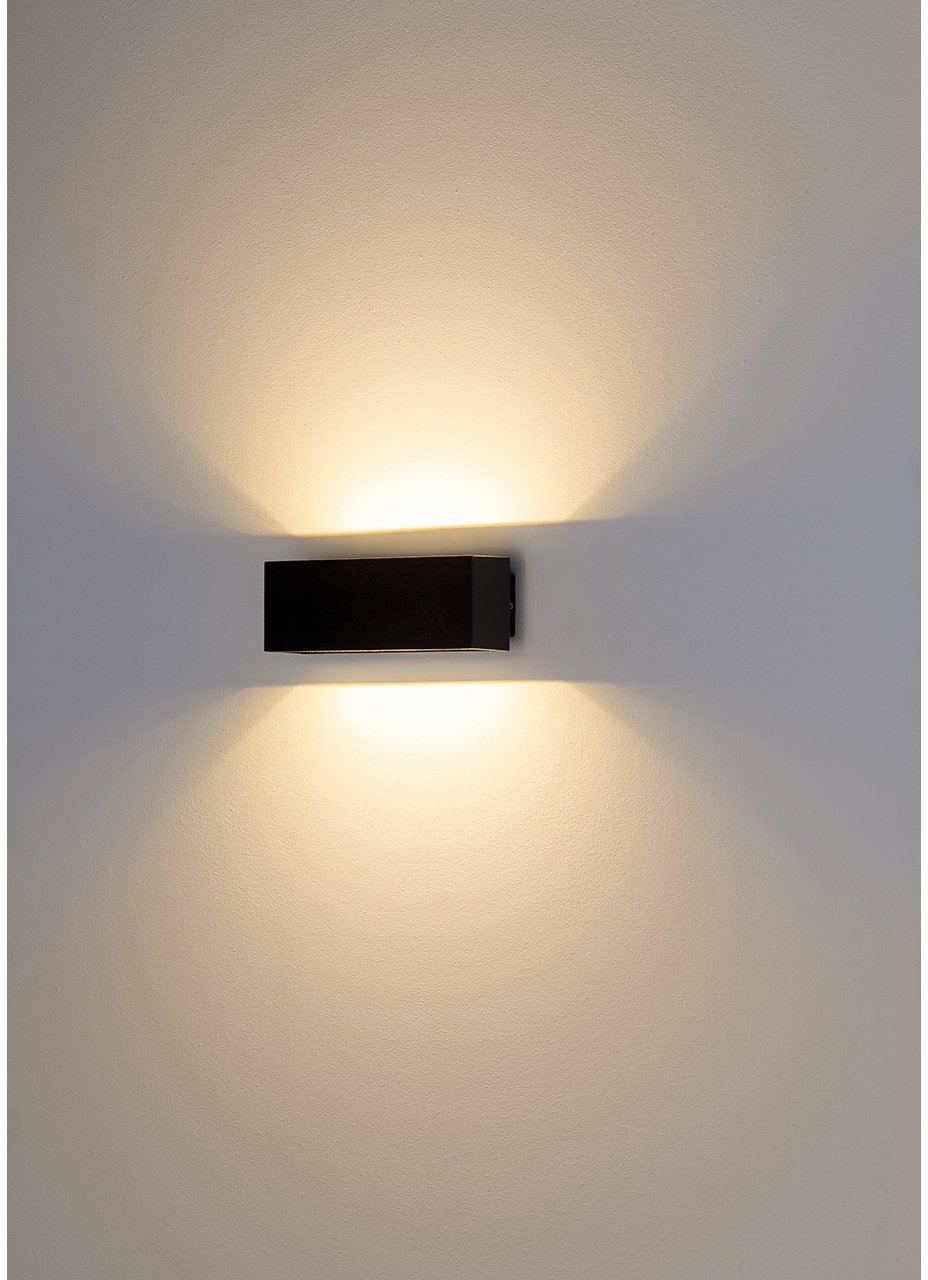 HAVIT LIGHTING LED Außen-Wandleuchte "BLOKK", Energieeffizienz: G (A-G), schwarz, 1, 1 Stk., Leuchten 2