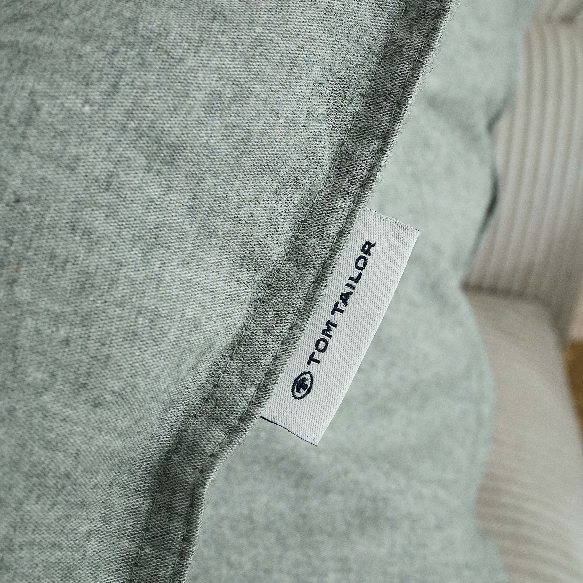 TOM TAILOR HOME Bettwäsche »WOVEN MELANGE in Gr. 135x200cm oder 155x220cm«, new bedroom, Doppelnaht am Kissen, gewebtes Label
