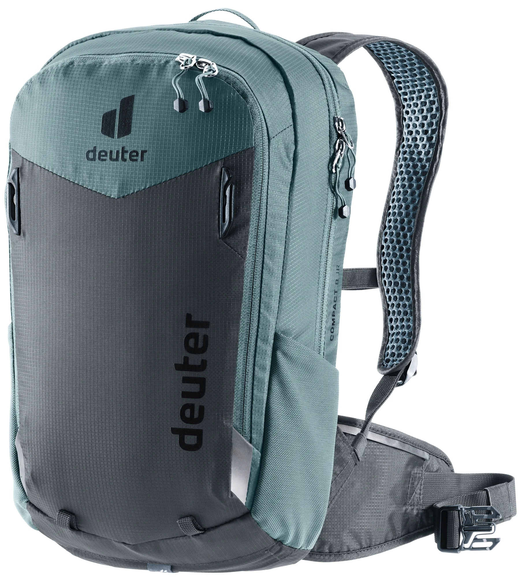 DEUTER Fahrradrucksack "COMPACT 8 L JR", B/H/T: 23cm x 40cm x 13cm, grau, Rucksäcke, mit Helmhalterung, für Kinder und Jugendliche