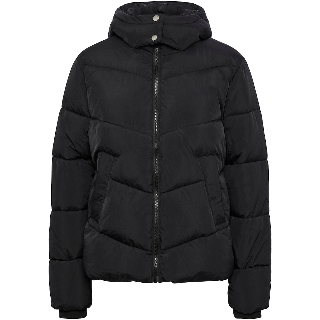 pieces Steppjacke »PCJAMILLA SHORT PUFFER JACKET NOOS BC«, mit Kapuze