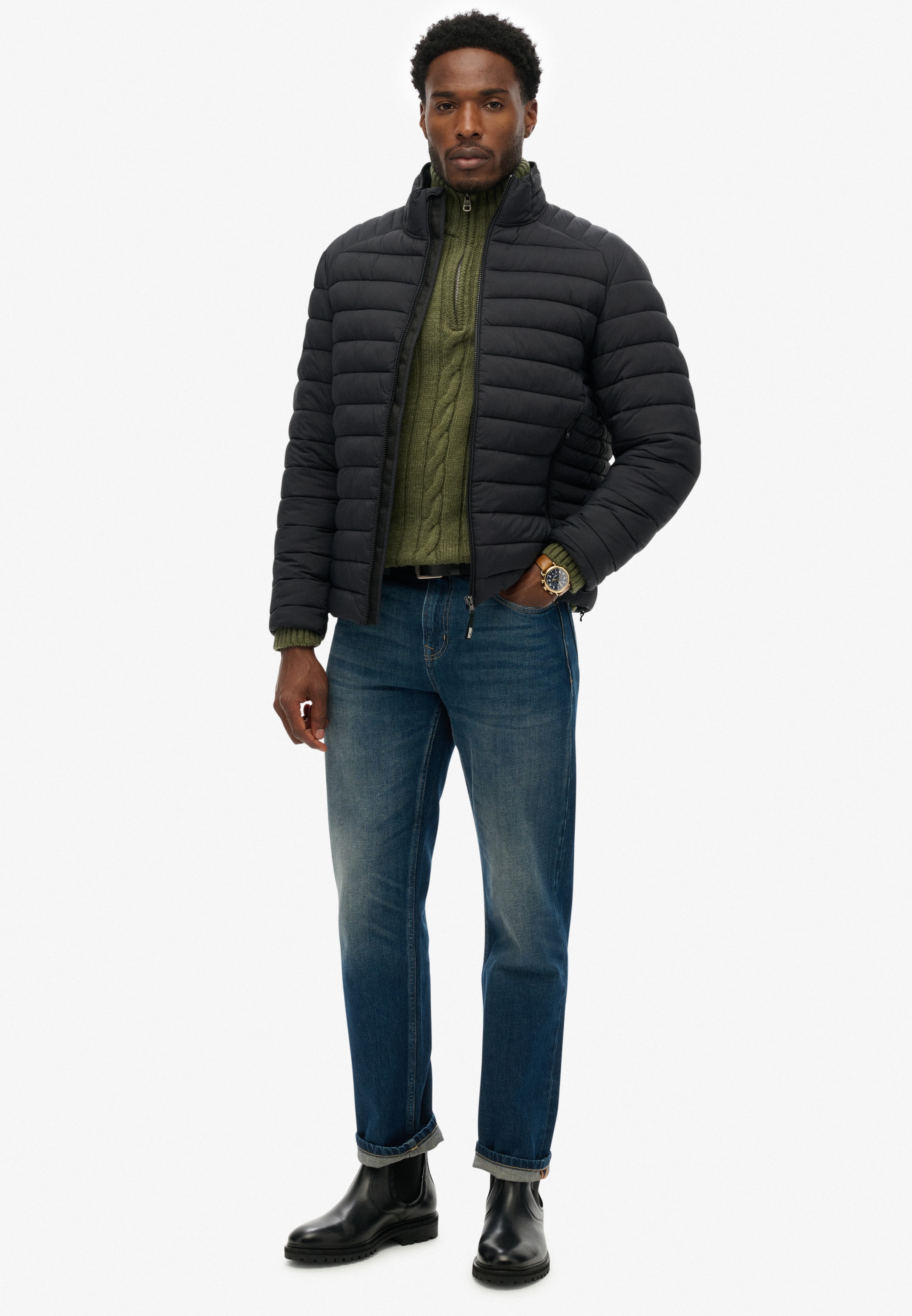 Superdry Steppjacke »FUJI LITE PADDED JACKET« ohne Kapuze