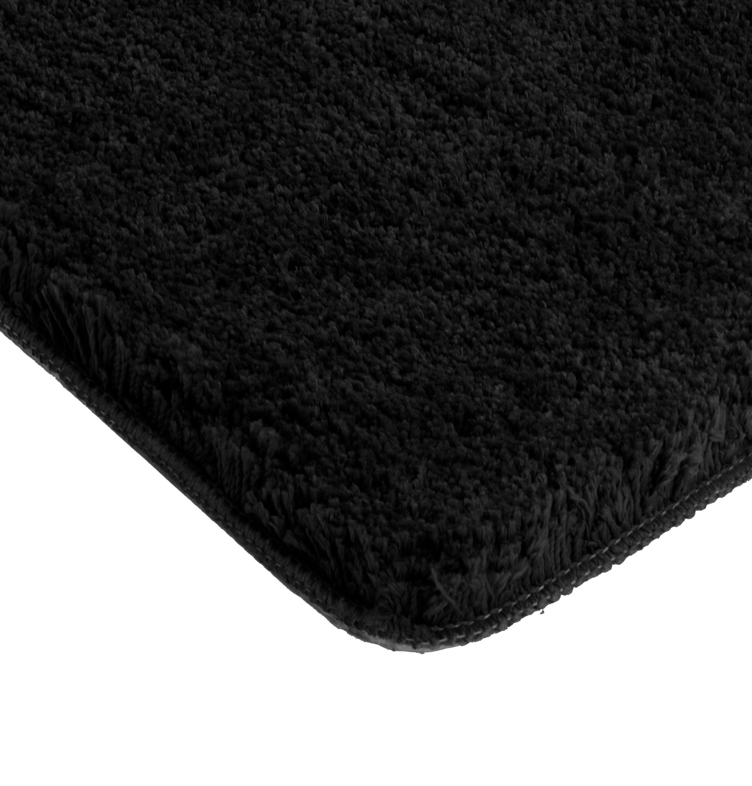 my home Badematte »Sanremo, Badvorleger, Badezimmer Teppich, sehr weich«, rutschhemmend beschichtet, fußbodenheizungsgeeignet-schnell trocknend, Badteppich, unifarben, rechteckig, rund & als 3-tlg. Set erhältlich
