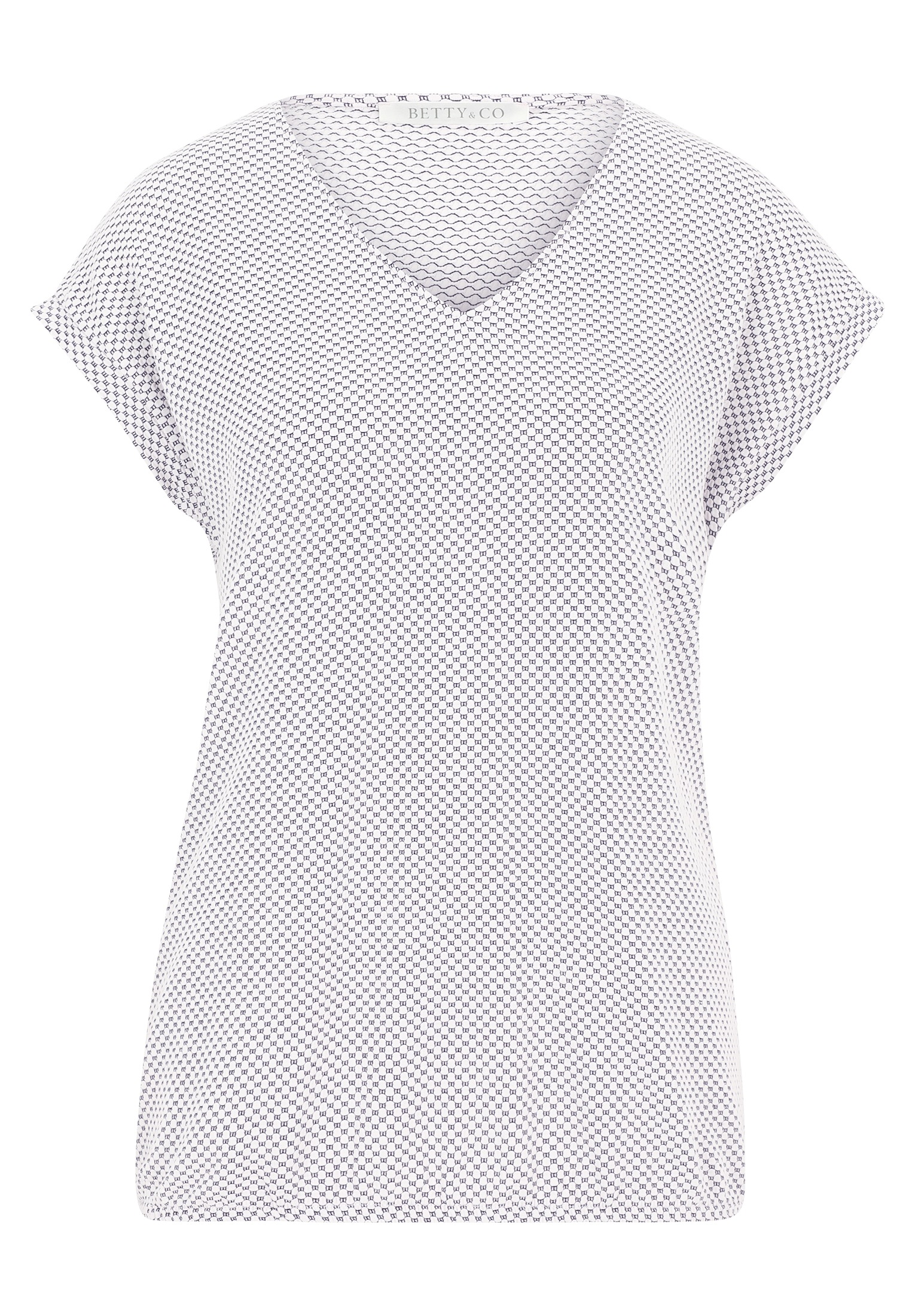 Betty&Co Kurzarmshirt "Betty & Co Strukturshirt mit Gummizug", (1 tlg.), Ma günstig online kaufen