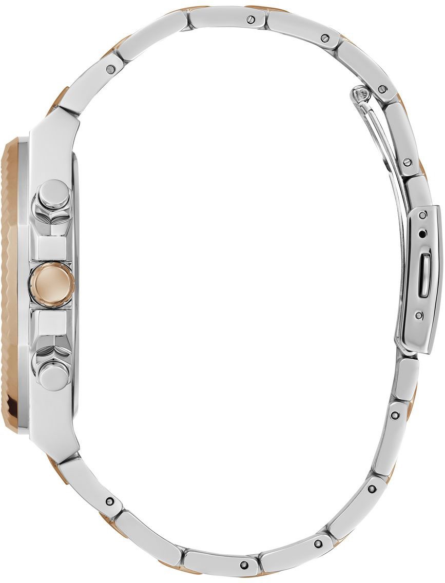 Guess Multifunktionsuhr »EQUITY«, Armbanduhr, Quarzuhr, Herrenuhr, Edelstahlarmband