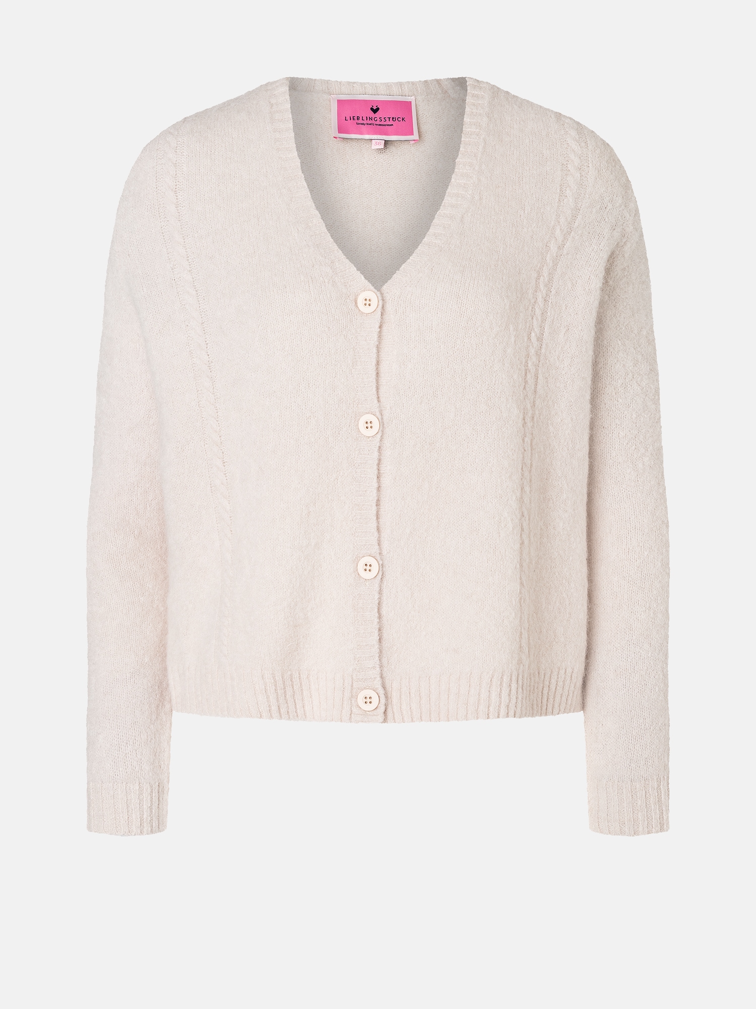 Lieblingsstück Strickjacke »HenjaL«, mit V-Neck, Alpakamix