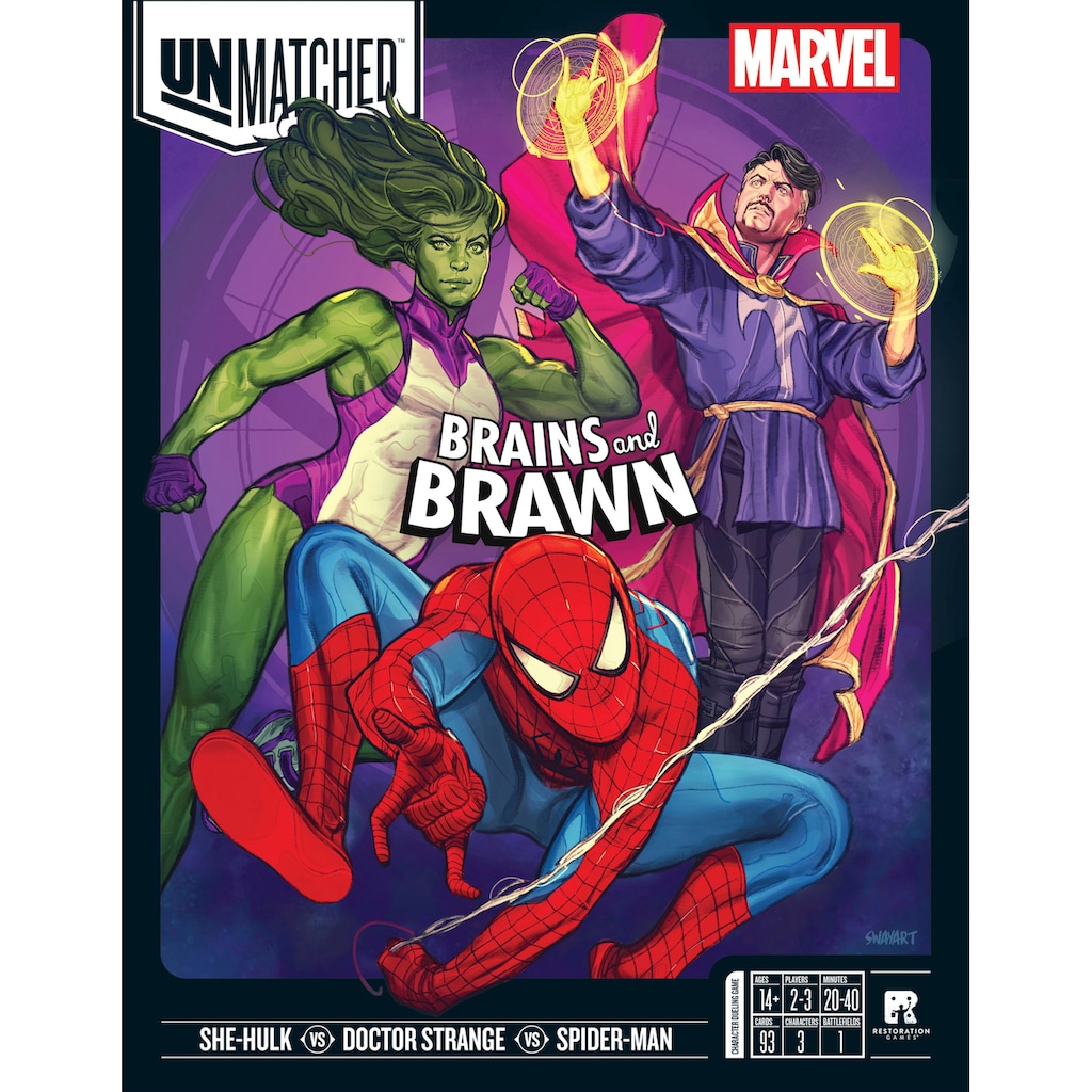 iello Spiel »Unmatched Marvel: Brains & Brawn«
