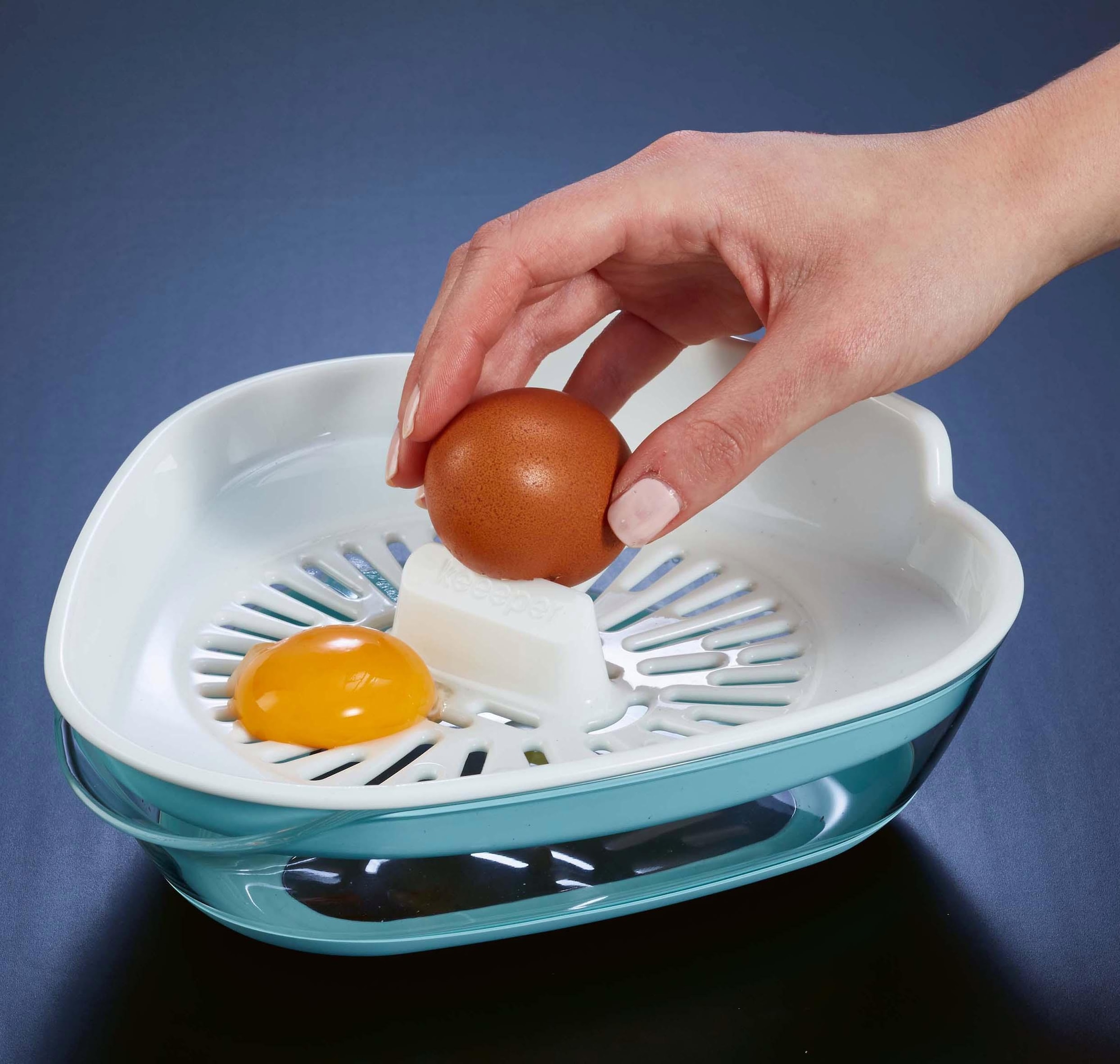 keeeper Eiertrenner »enzo«, für bis zu 10 Eier, inkl. Auffangschale