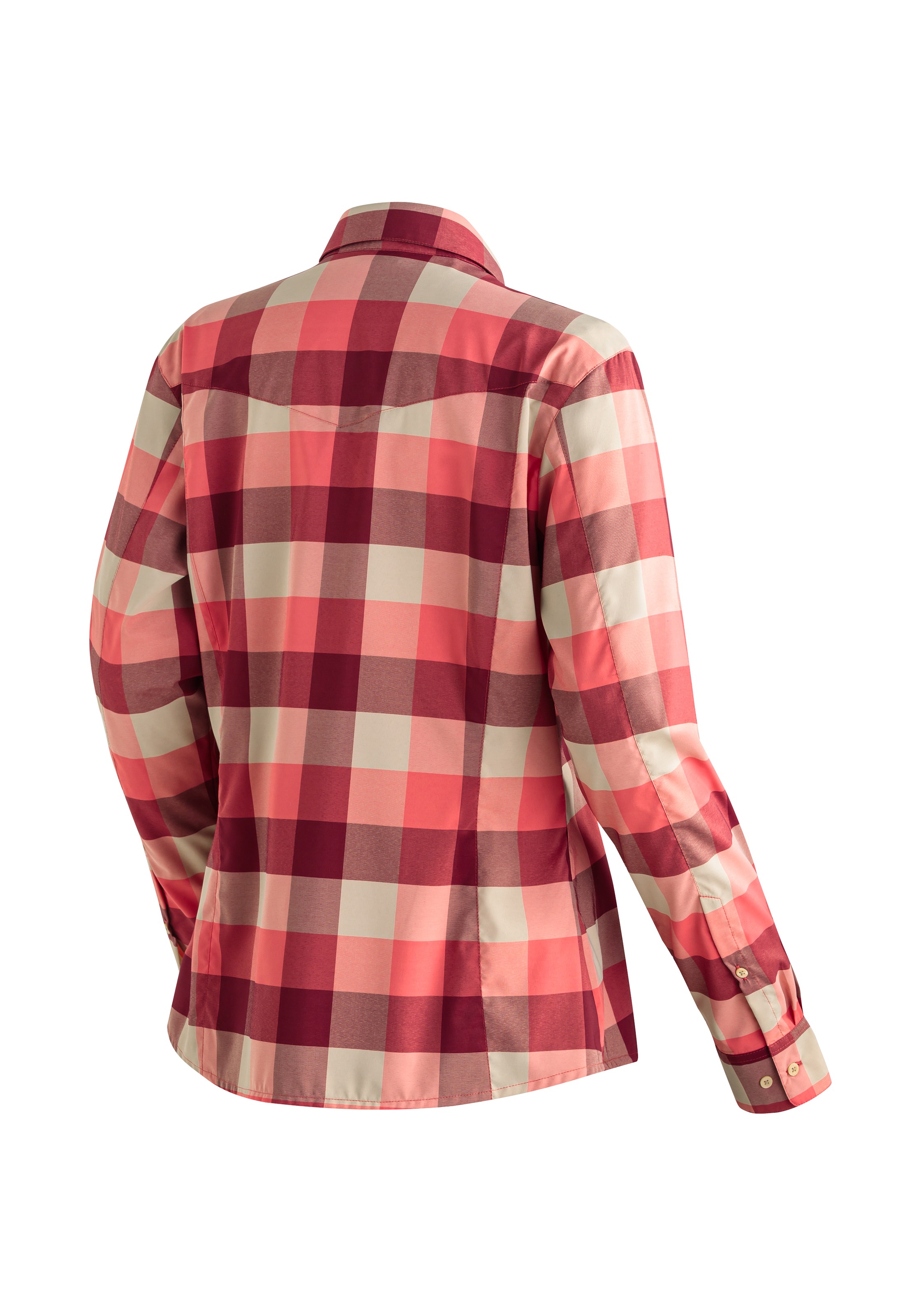 Maier Sports Outdoorbluse »Kendra L/S W«, Damen Langarmbluse, pflegeleichte Karobluse